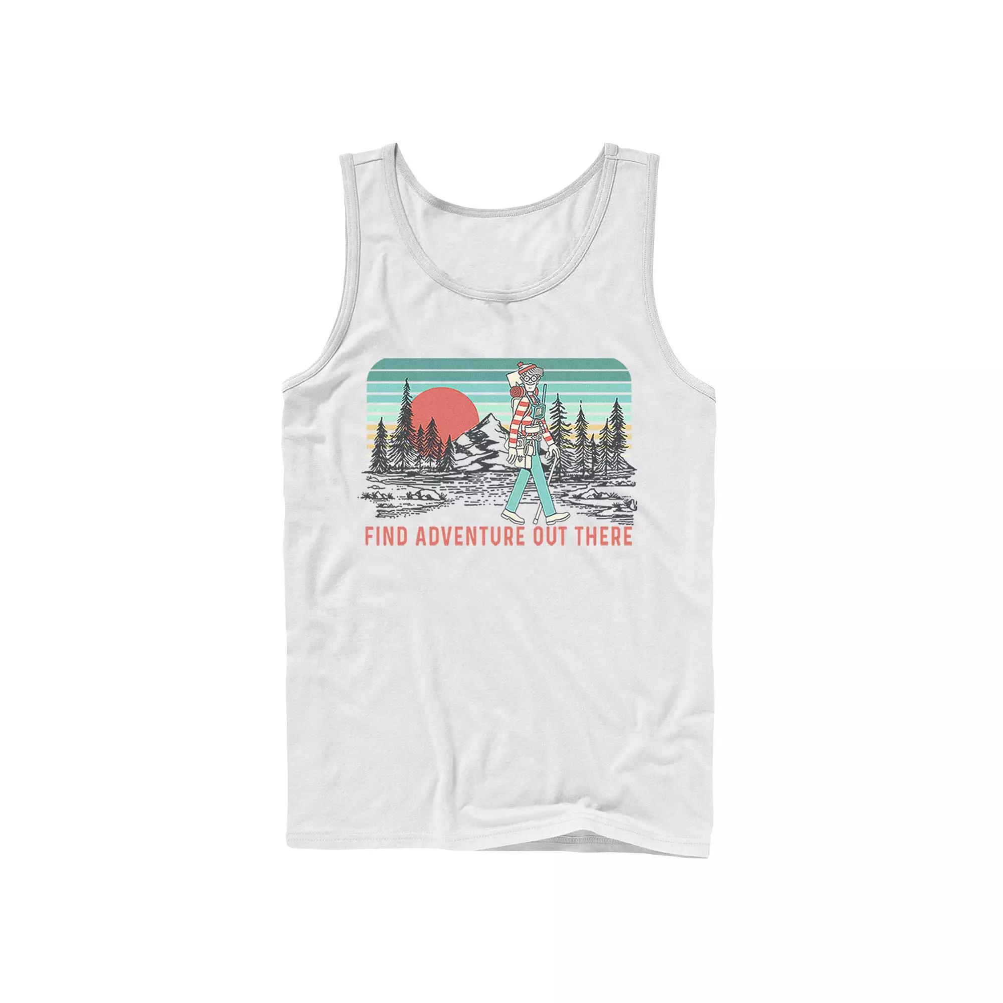 Men's Where's Waldo Find Adventure Out There Tank Top,  Product Image