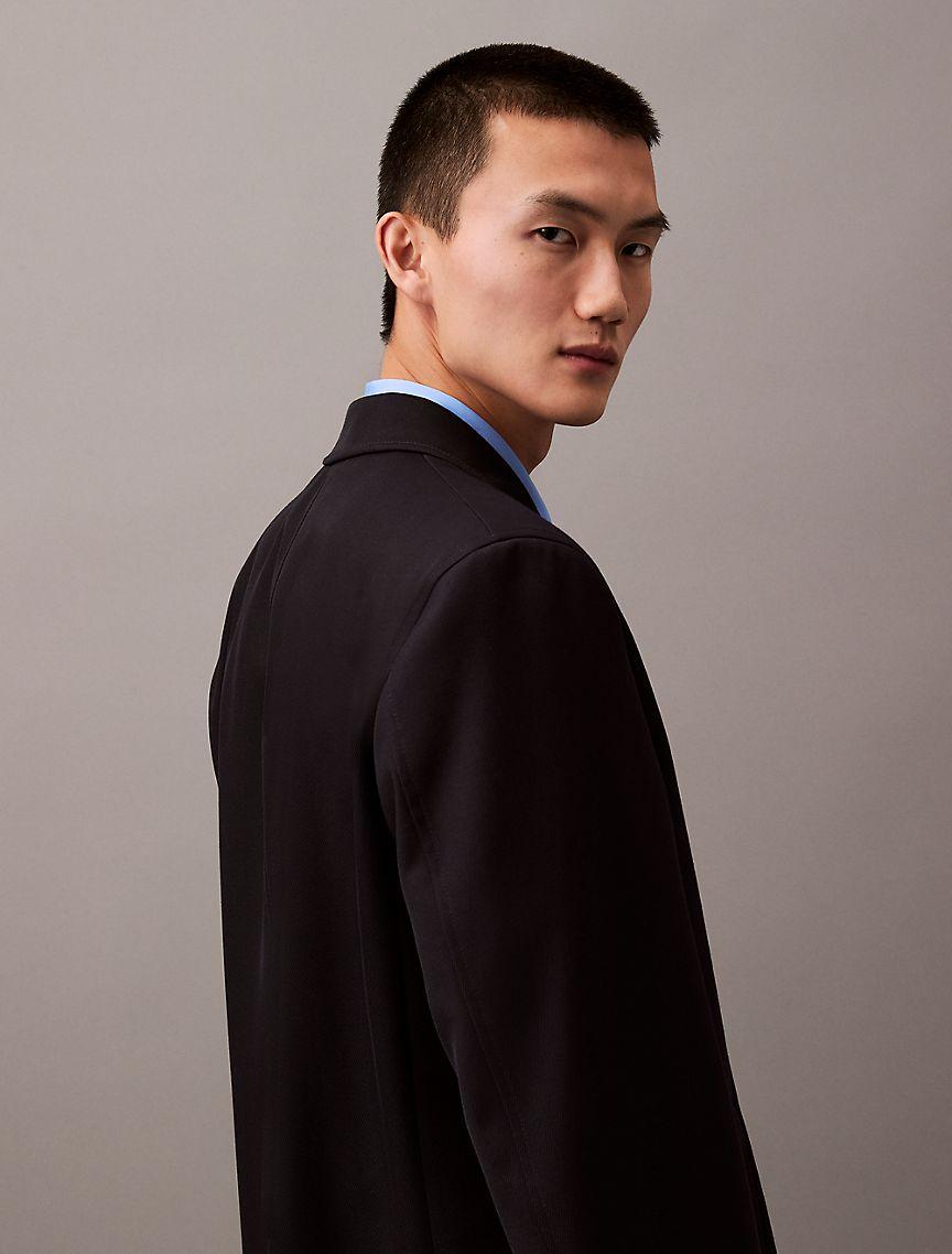 Long Wool Twill Blend Car Coat Product Image