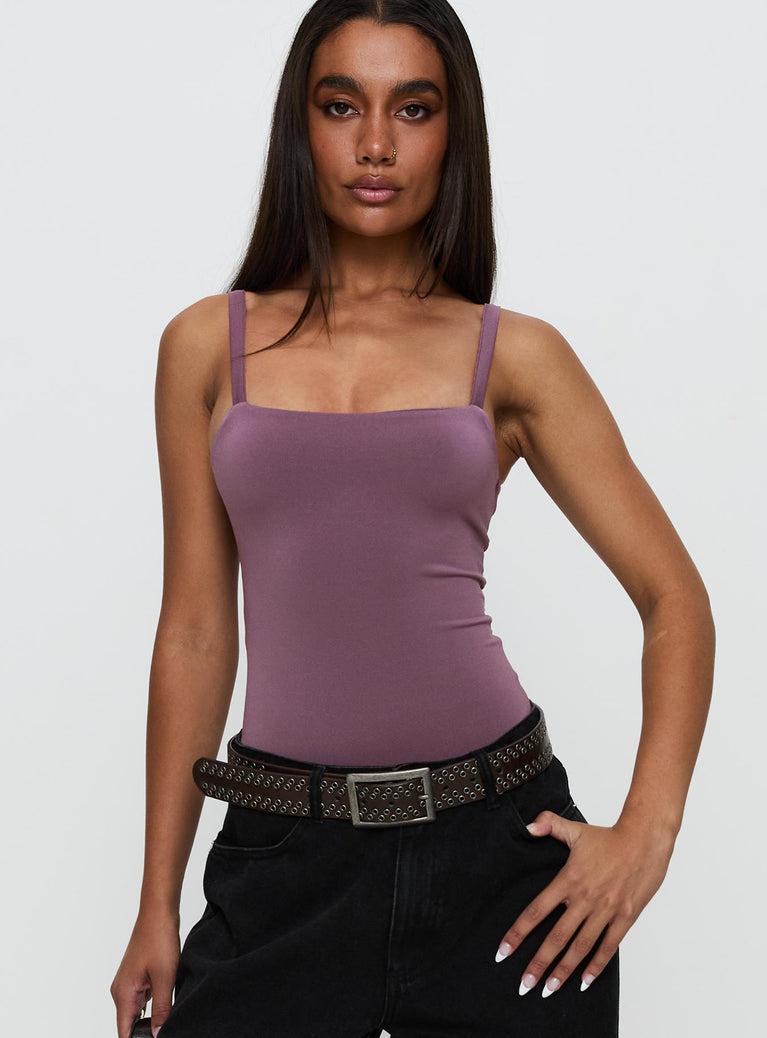 Off Stage Bodysuit Purple Product Image