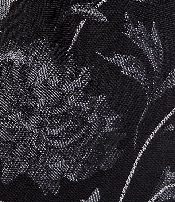 Murano Elegant Floral-Print 2 3/4#double; Narrow Silk-Blend Tie Product Image