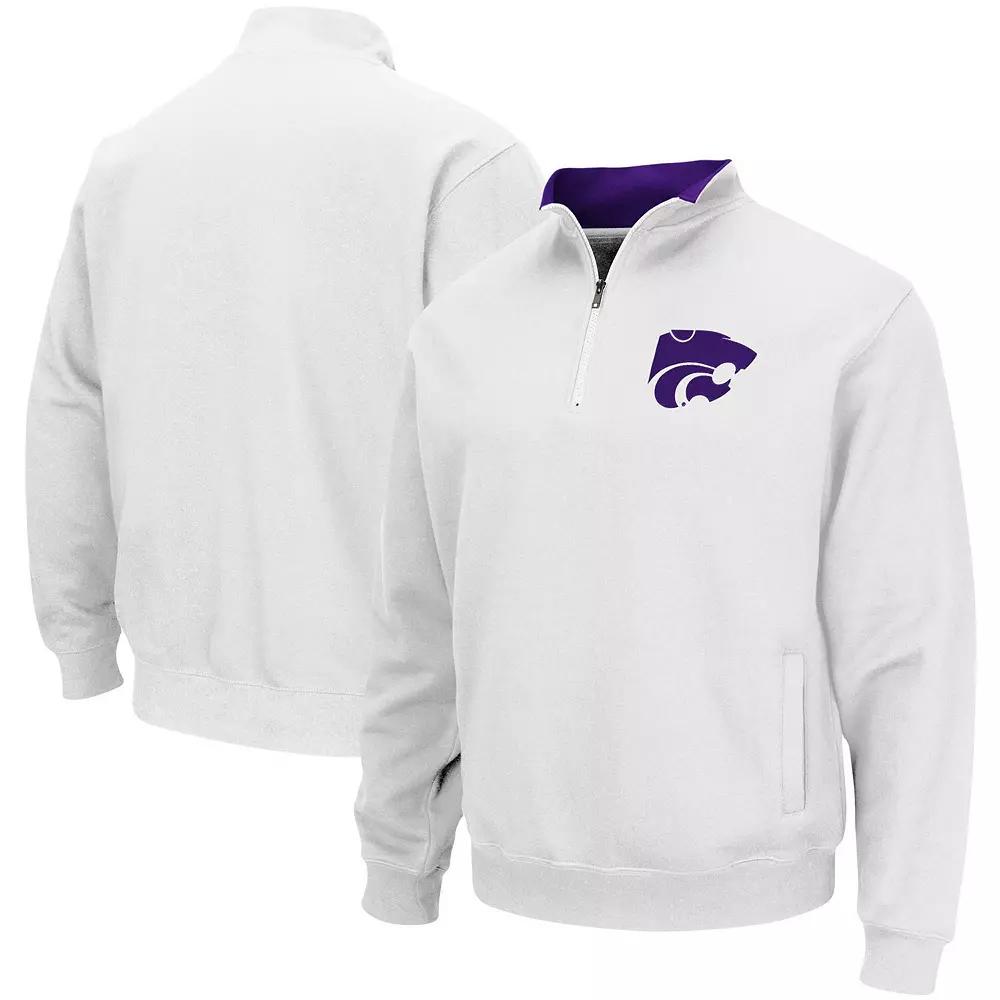 Men's Colosseum White Kansas State Wildcats Tortugas Logo Quarter-Zip Jacket,  Product Image
