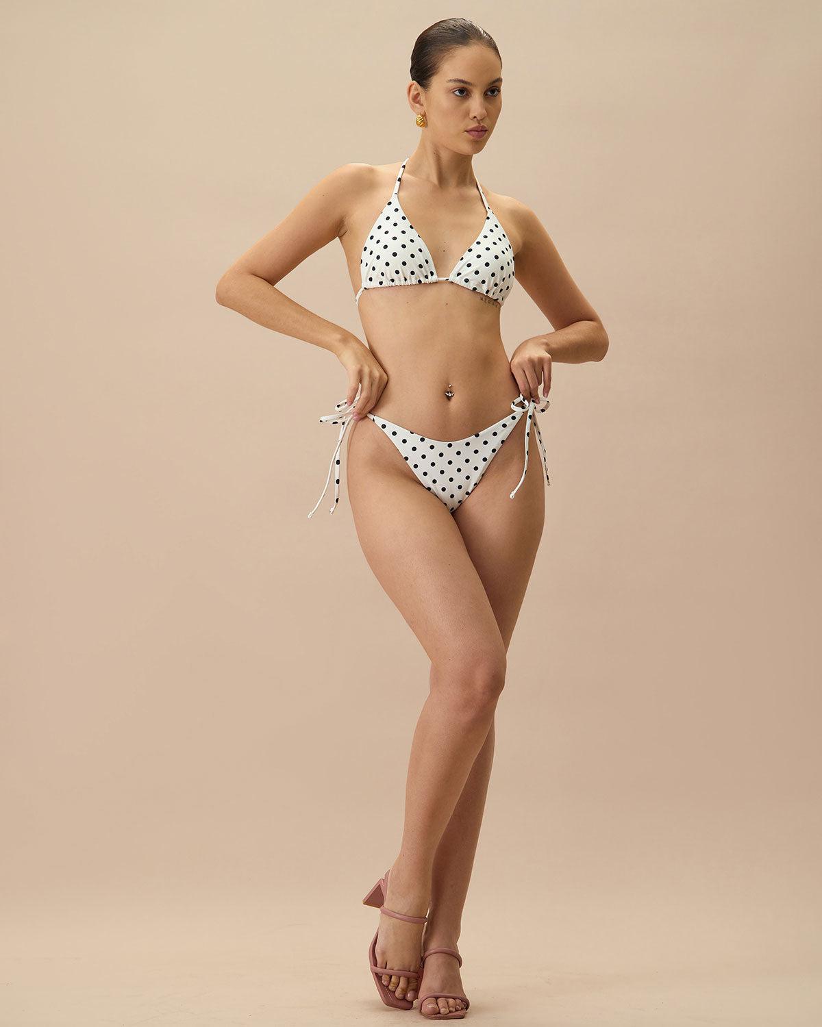 The Polka Dot Tie Bikini Bottom Product Image
