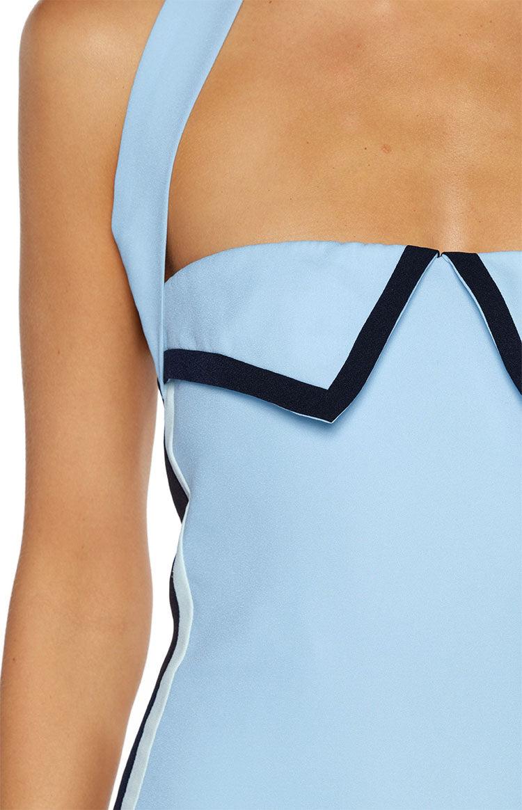 Sylas Light Blue Micro Mini Dress Product Image