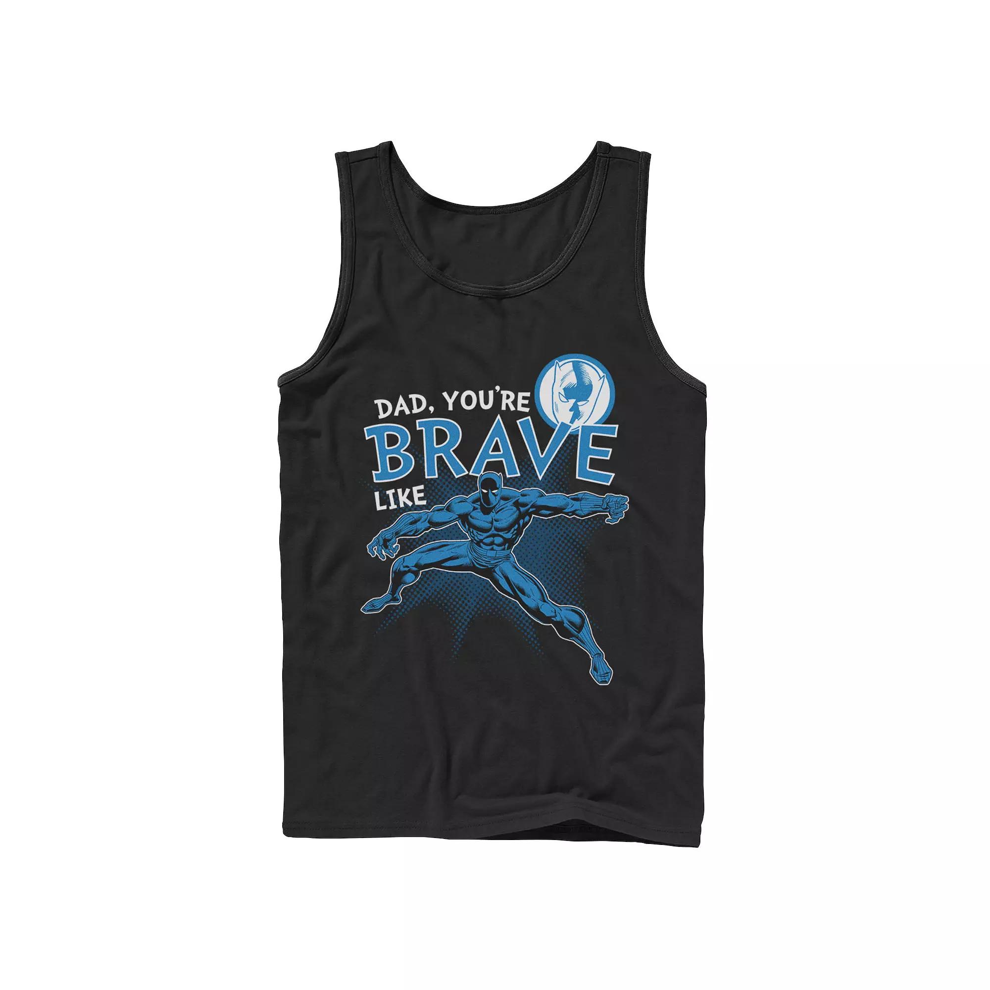 Men's Marvel Black Panther Brave Dad Father's Day Tank Top,  Product Image