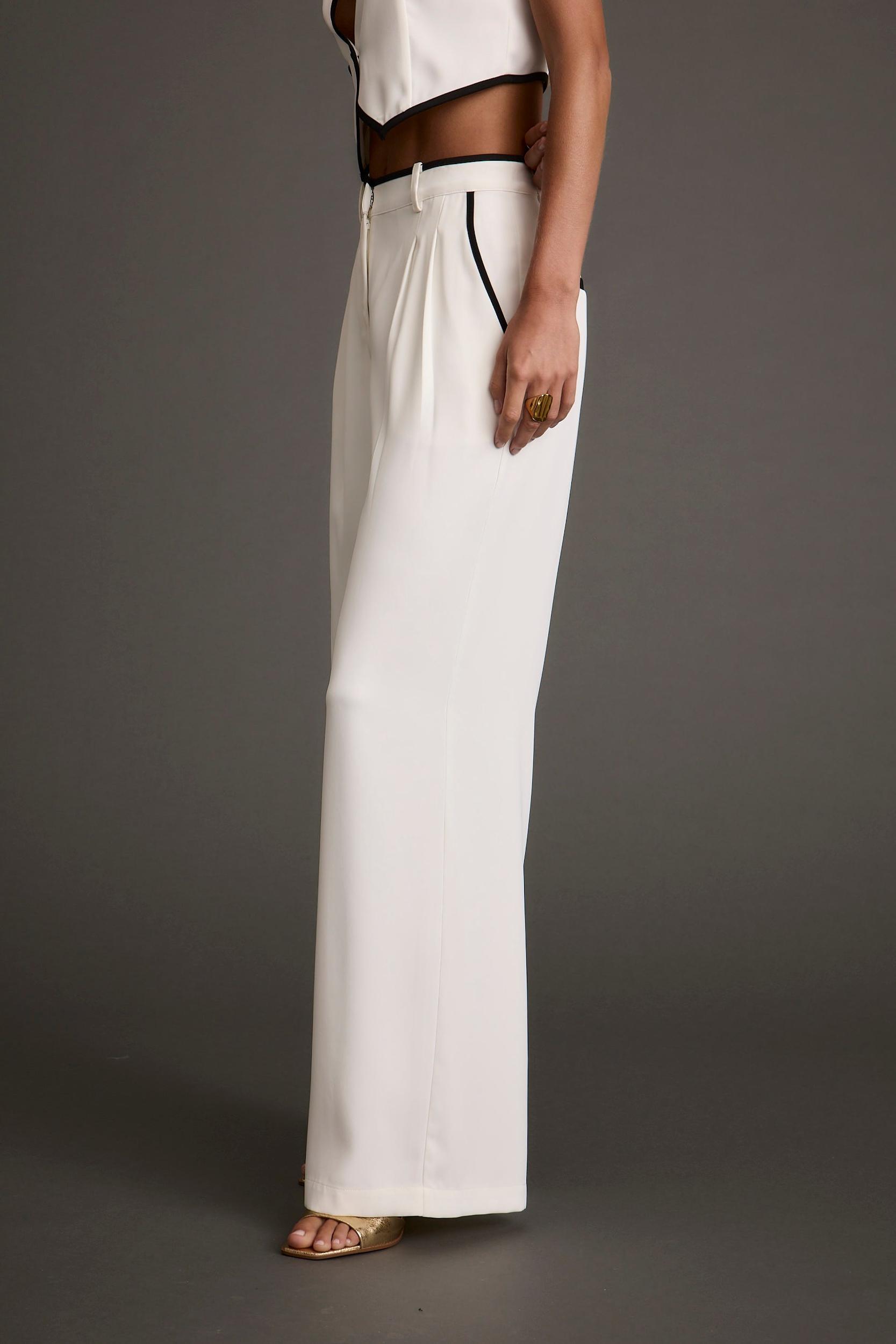 Skylar White Trousers Product Image