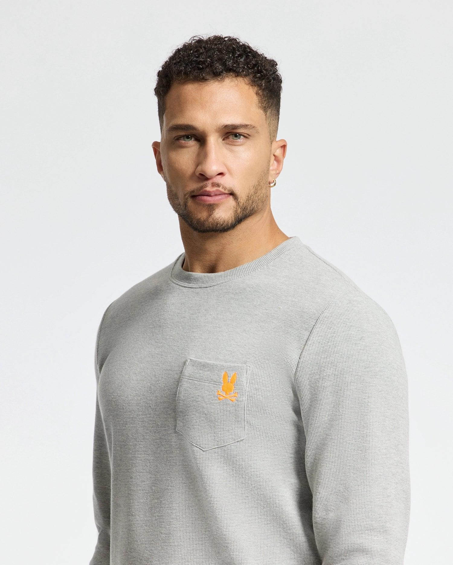 MENS VAL WAFFLE LOUNGE LONG SLEEVE TEE - B6T672E200 Product Image