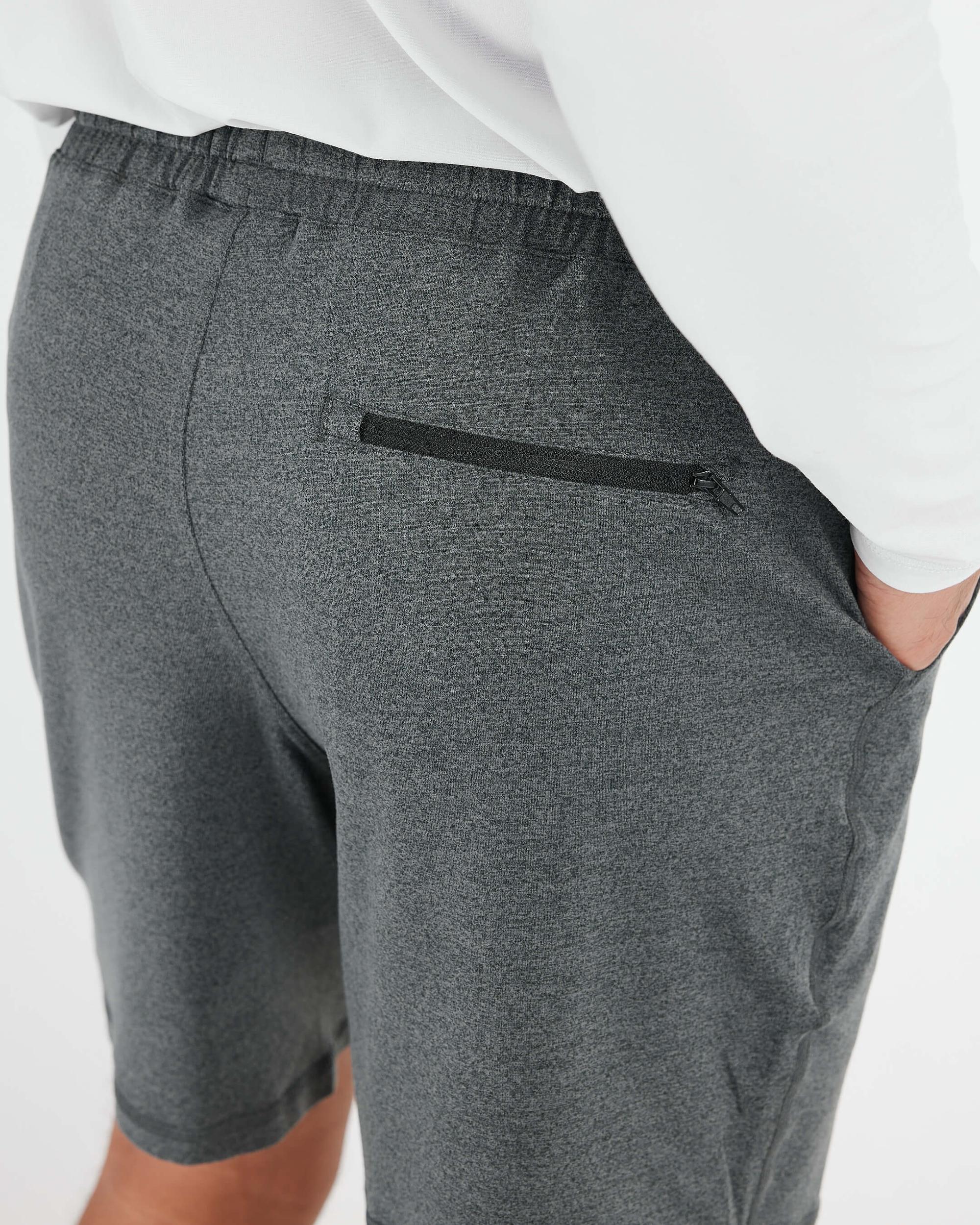 Charcoal Heather Gray Active Comfort Shorts Product Image