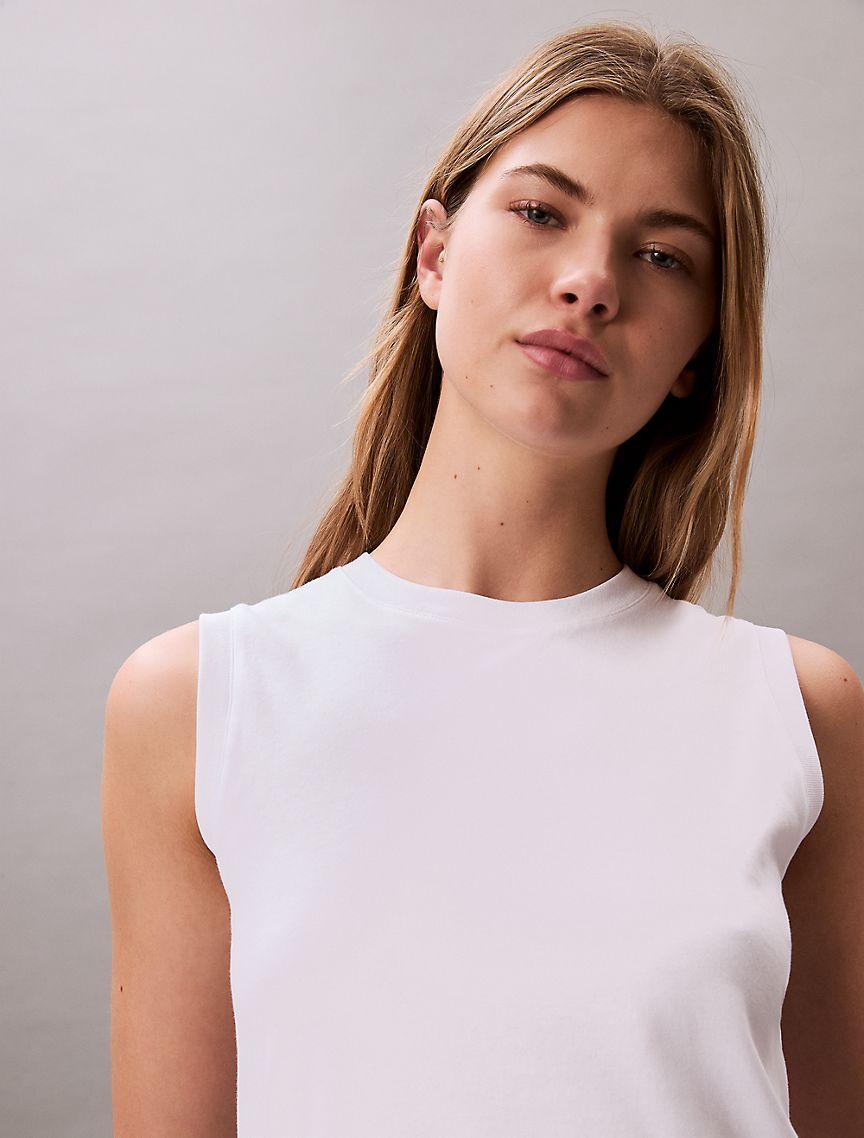 Calvin Klein Womens Liquid Cotton Tank Top Product Image