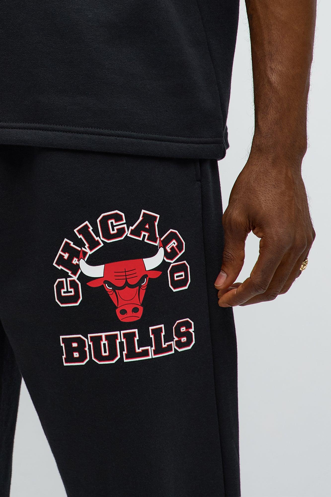 Bulls Basketball Sweatpants - Black Male Product Image