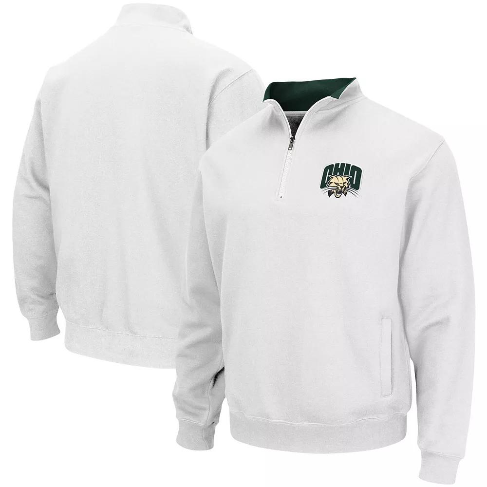 Men's Colosseum White Clemson Tigers Tortugas Logo Quarter-Zip Pullover Jacket,  Product Image