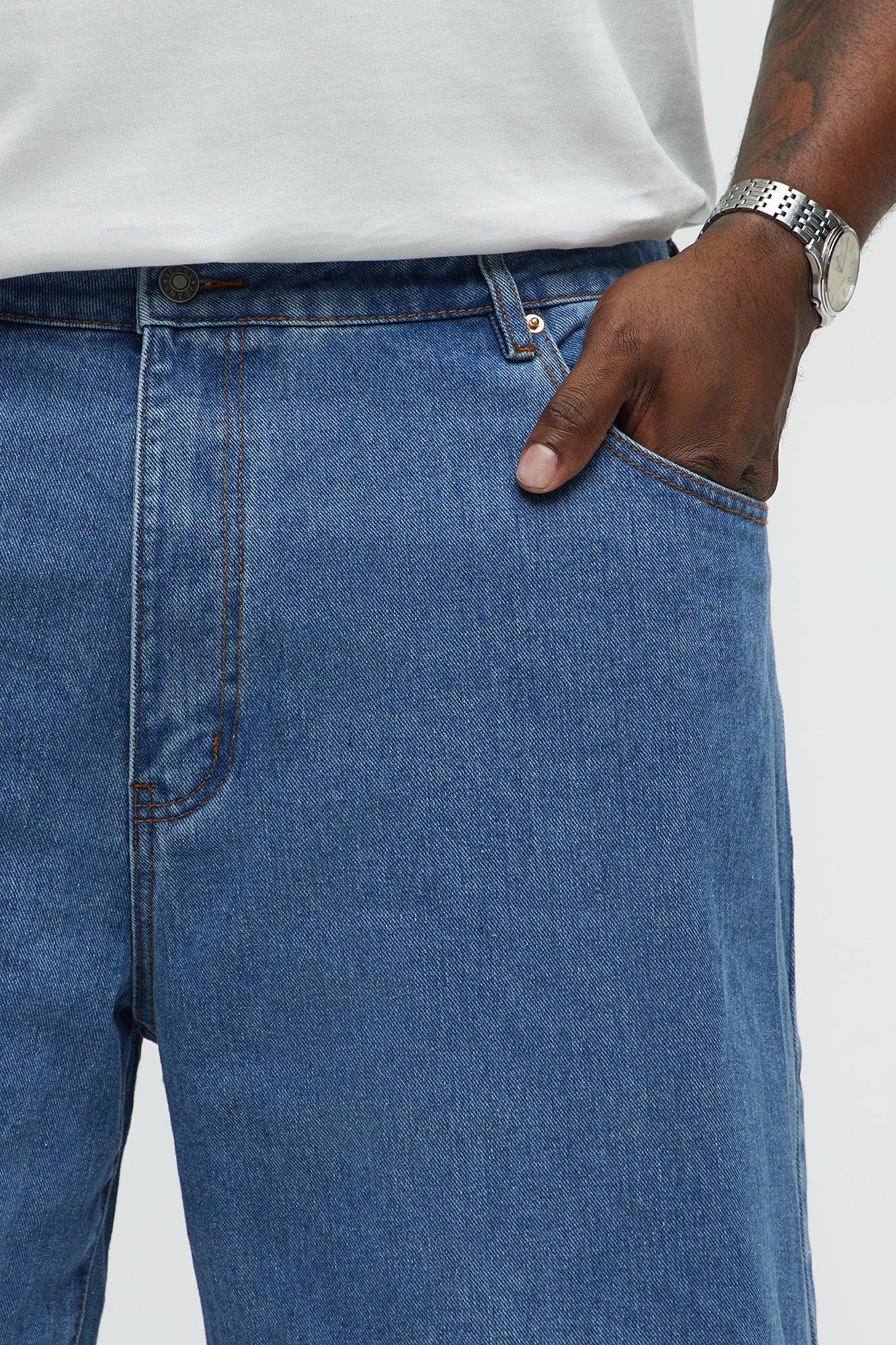 Coast Drift Relaxed Denim Shorts - Medium Blue Wash Product Image