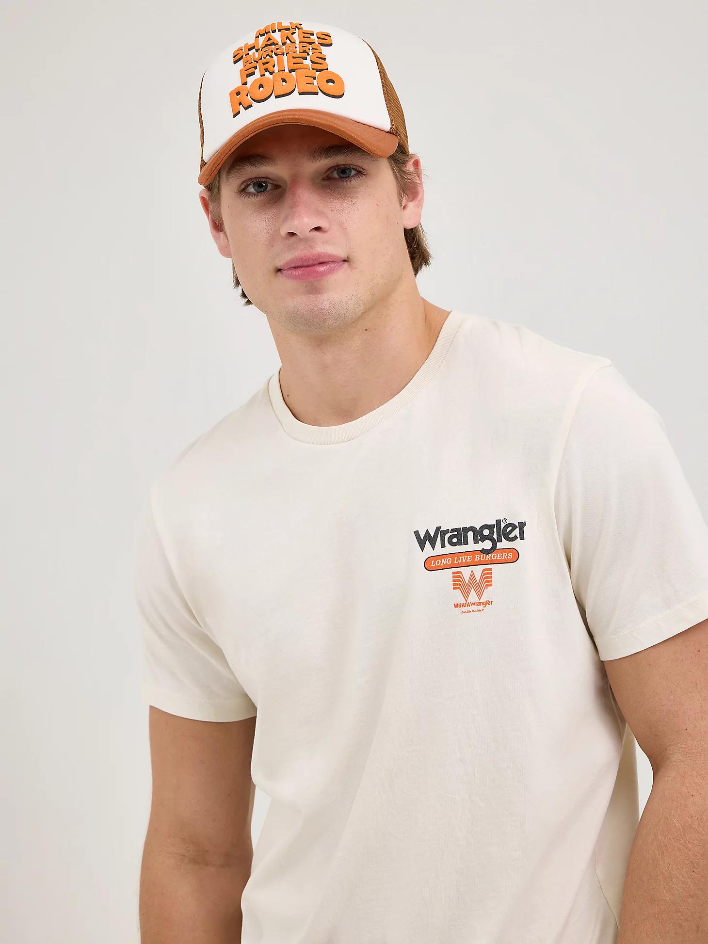 Wrangler x Whataburger Men's Cowboy Burgers T-Shirt in Marshmallow Product Image