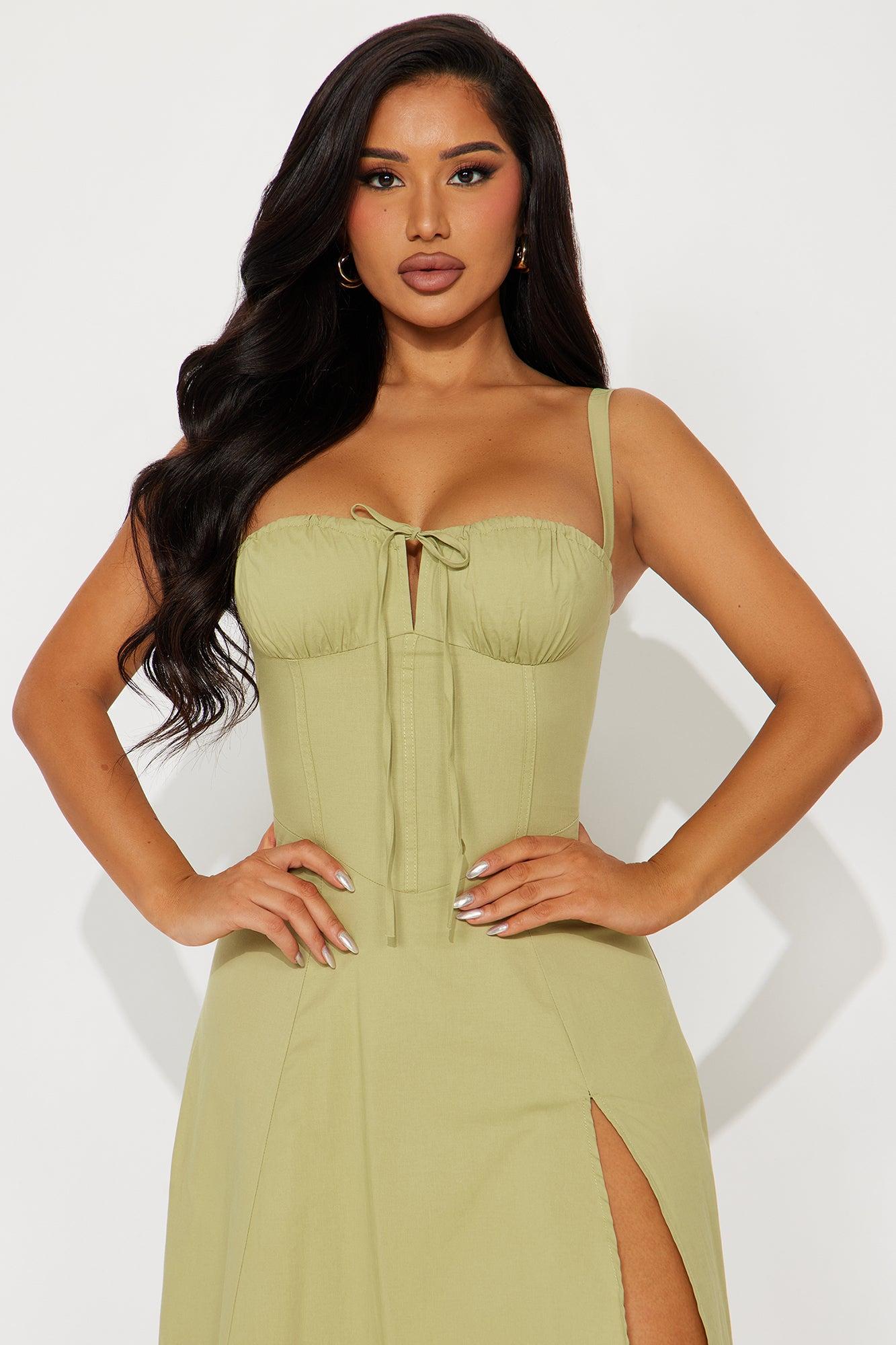 Juniper Midi Dress - Olive Product Image