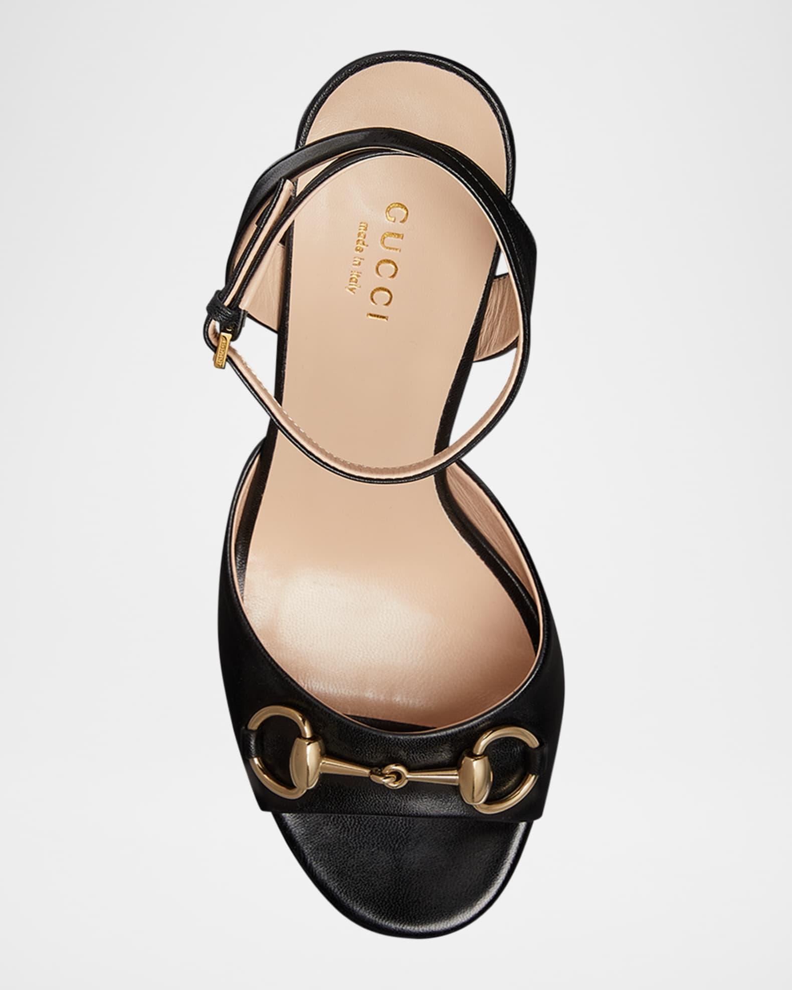 Leather Horsebit Platform Sandals Product Image