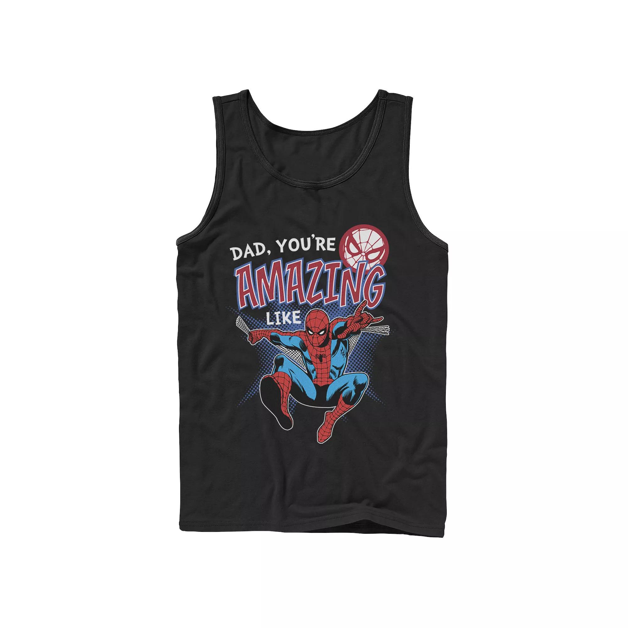 Men's Marvel Spider-Man Amazing Dad Father's Day Tank Top,  Product Image