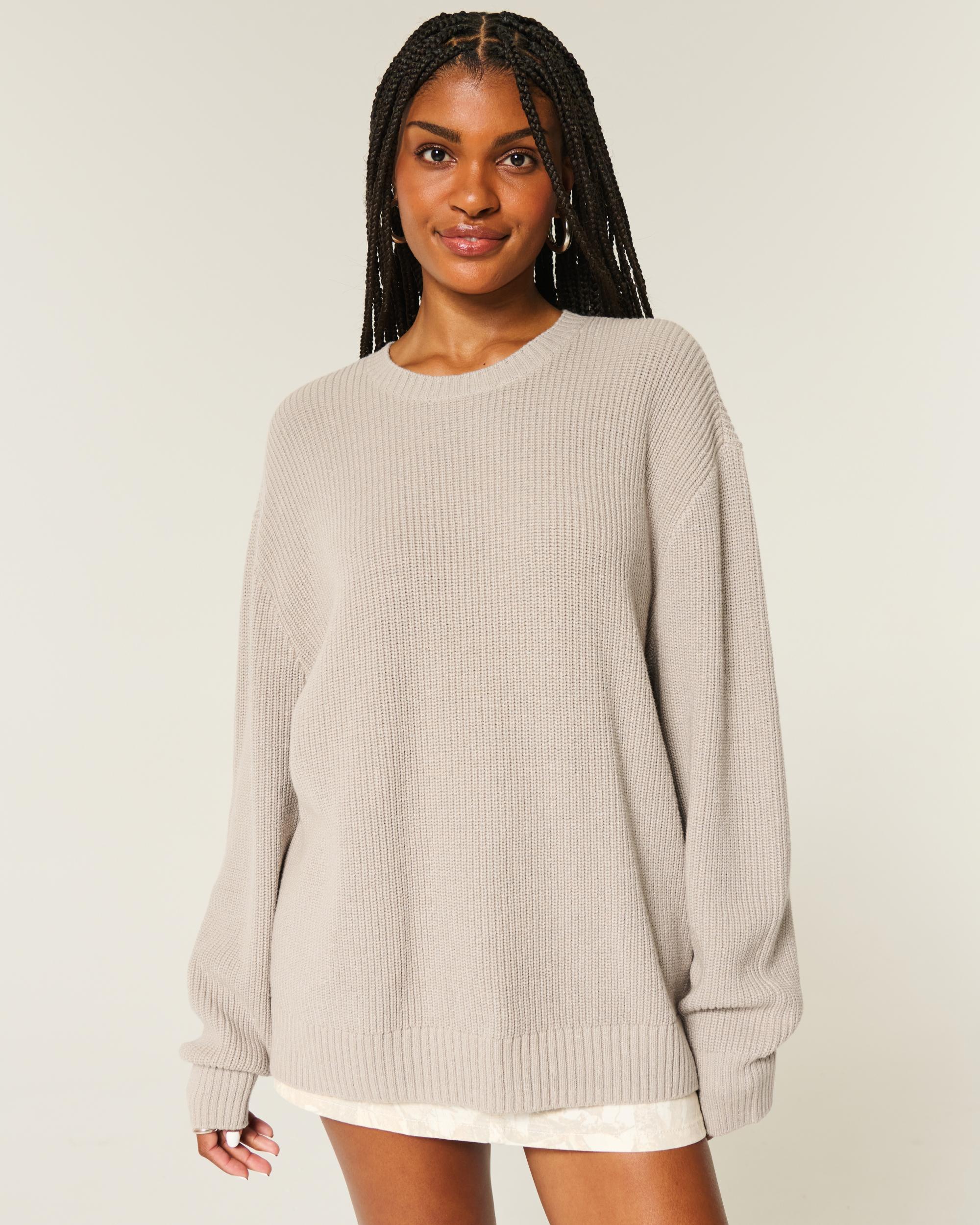 Oversized Crew Sweater Product Image
