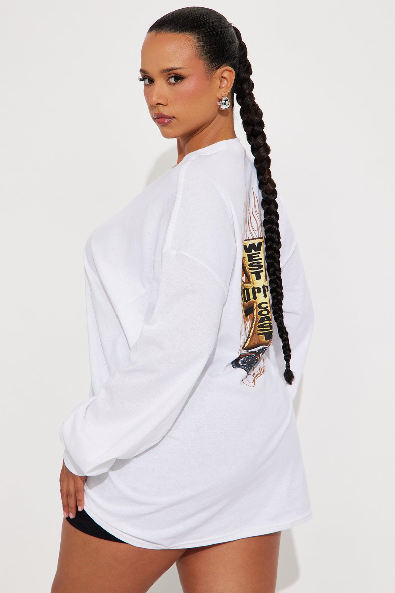 West Coast Choppers Long Sleeve Tee - White Product Image