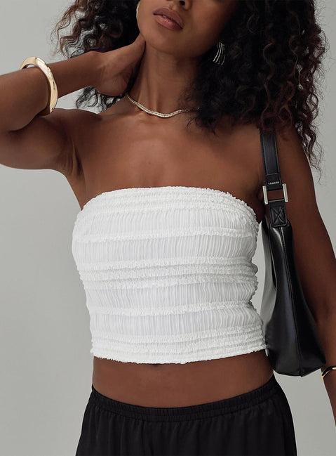 Lelande Tube Top White Product Image