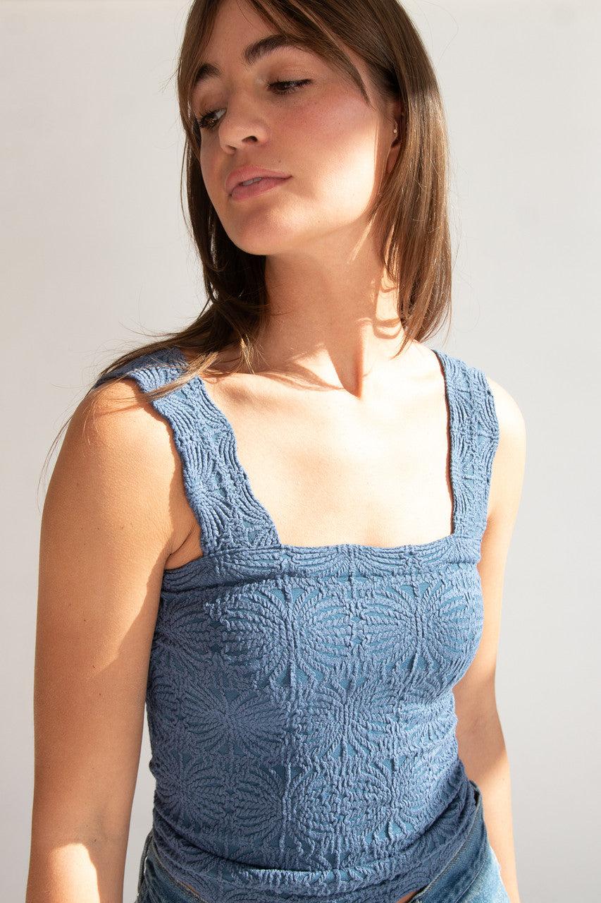 Floral Jacquard Tank Top Product Image