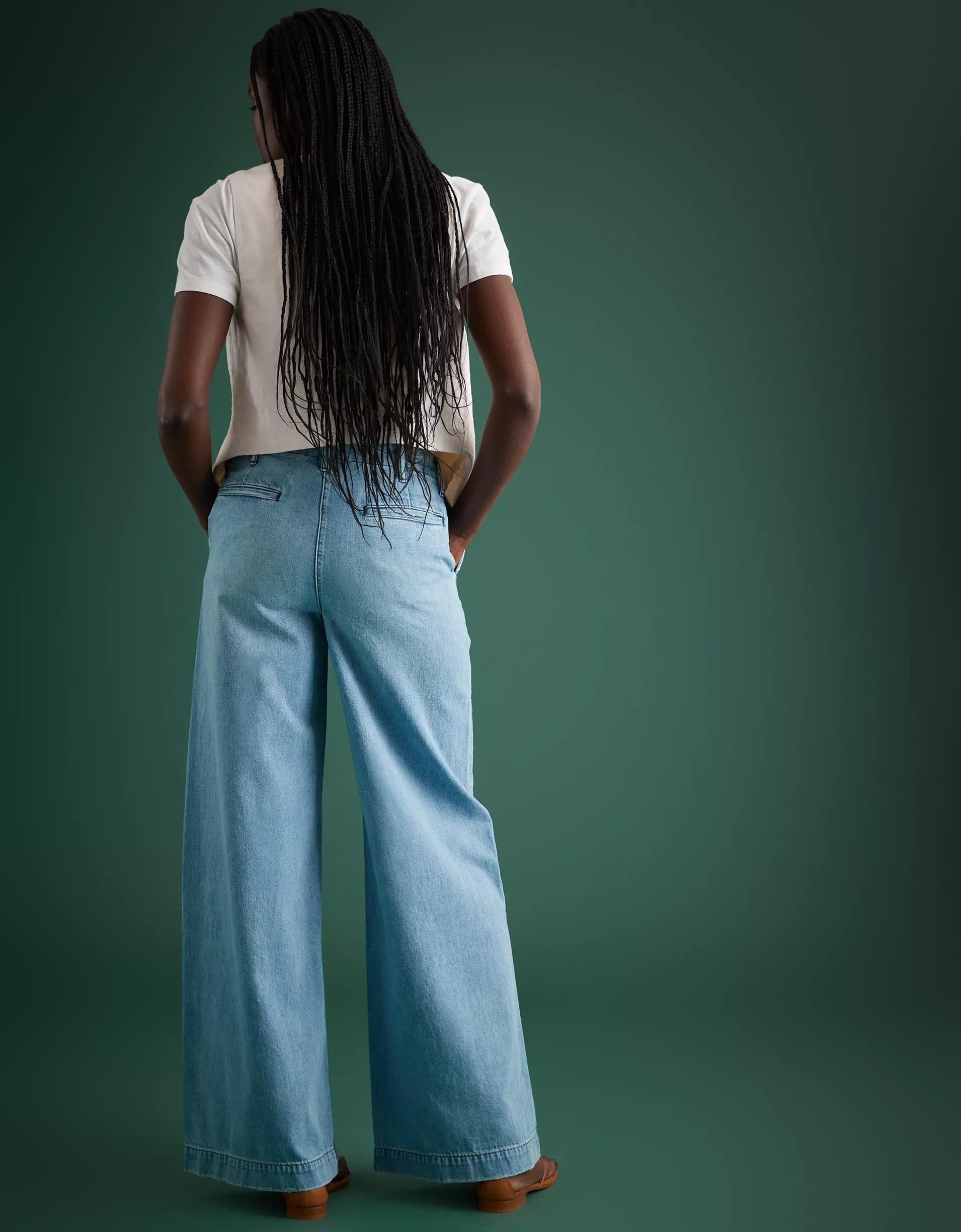 AE77 Premium Wide Trouser Jean Product Image