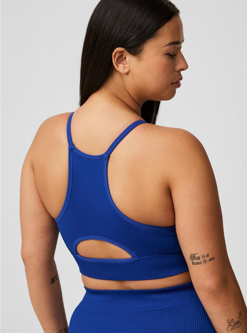 Seamless Rib High-Neck Bralette Product Image