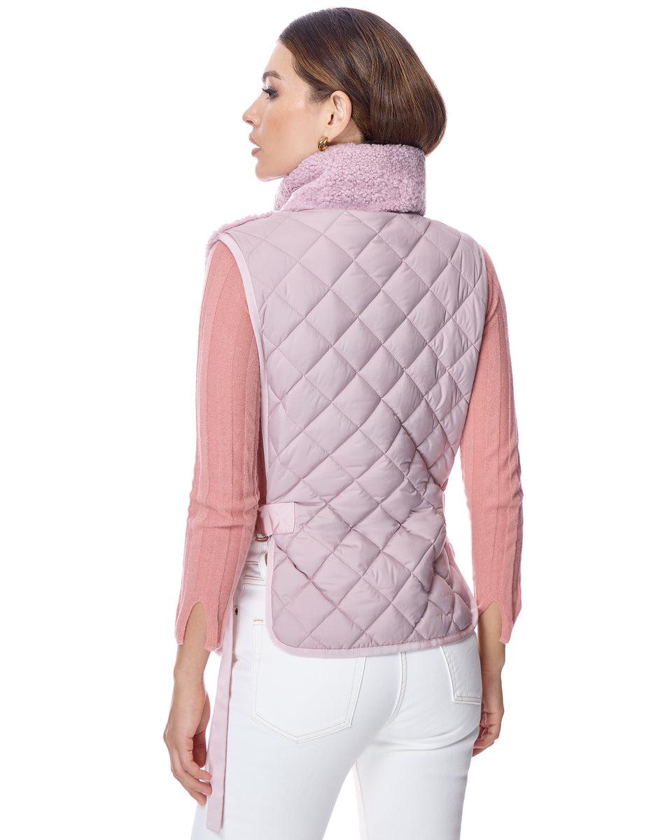 Shearling Lamb Vest with Poly Back Product Image