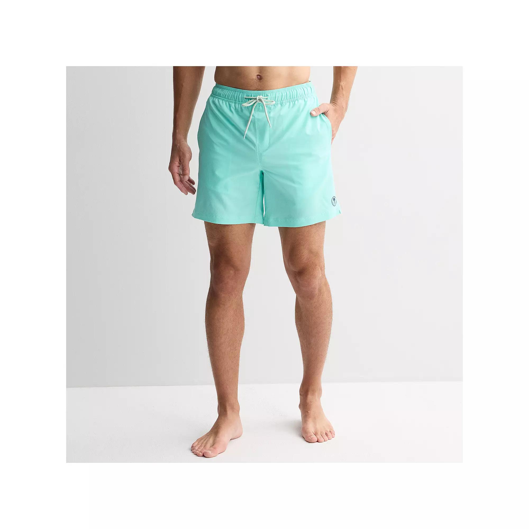 Men's Trinity Coast 7" Sportliner Swim Trunks, Size: XXL 7 INCH, Blue Blue Product Image