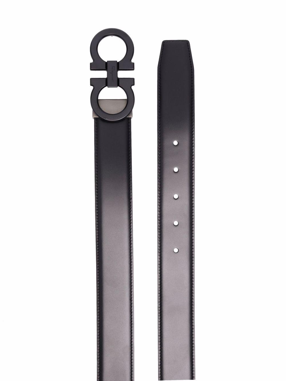 logo-buckle leather belt  Product Image