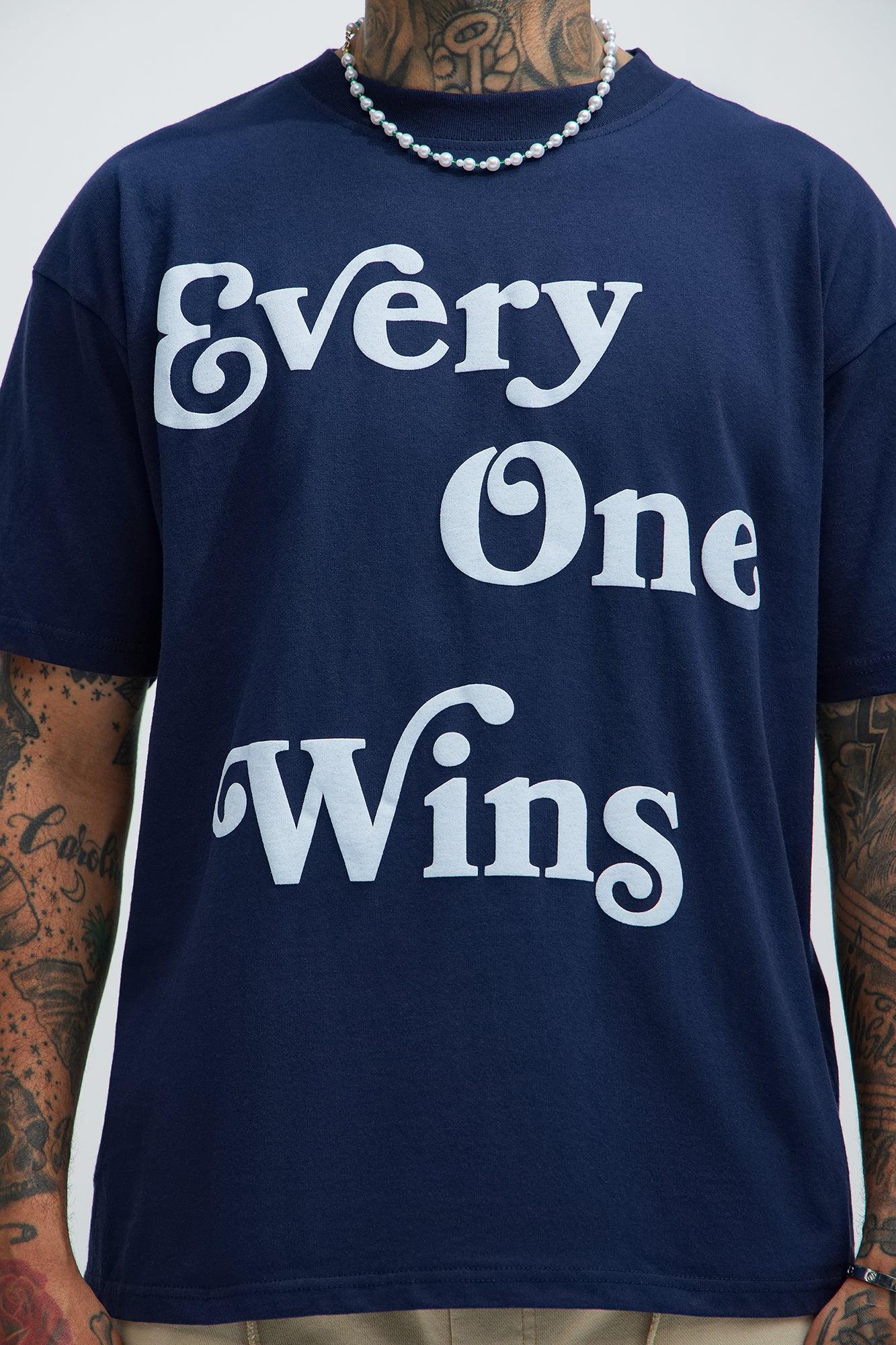 Everyone Wins Oversized Short Sleeve Tee - Navy Product Image