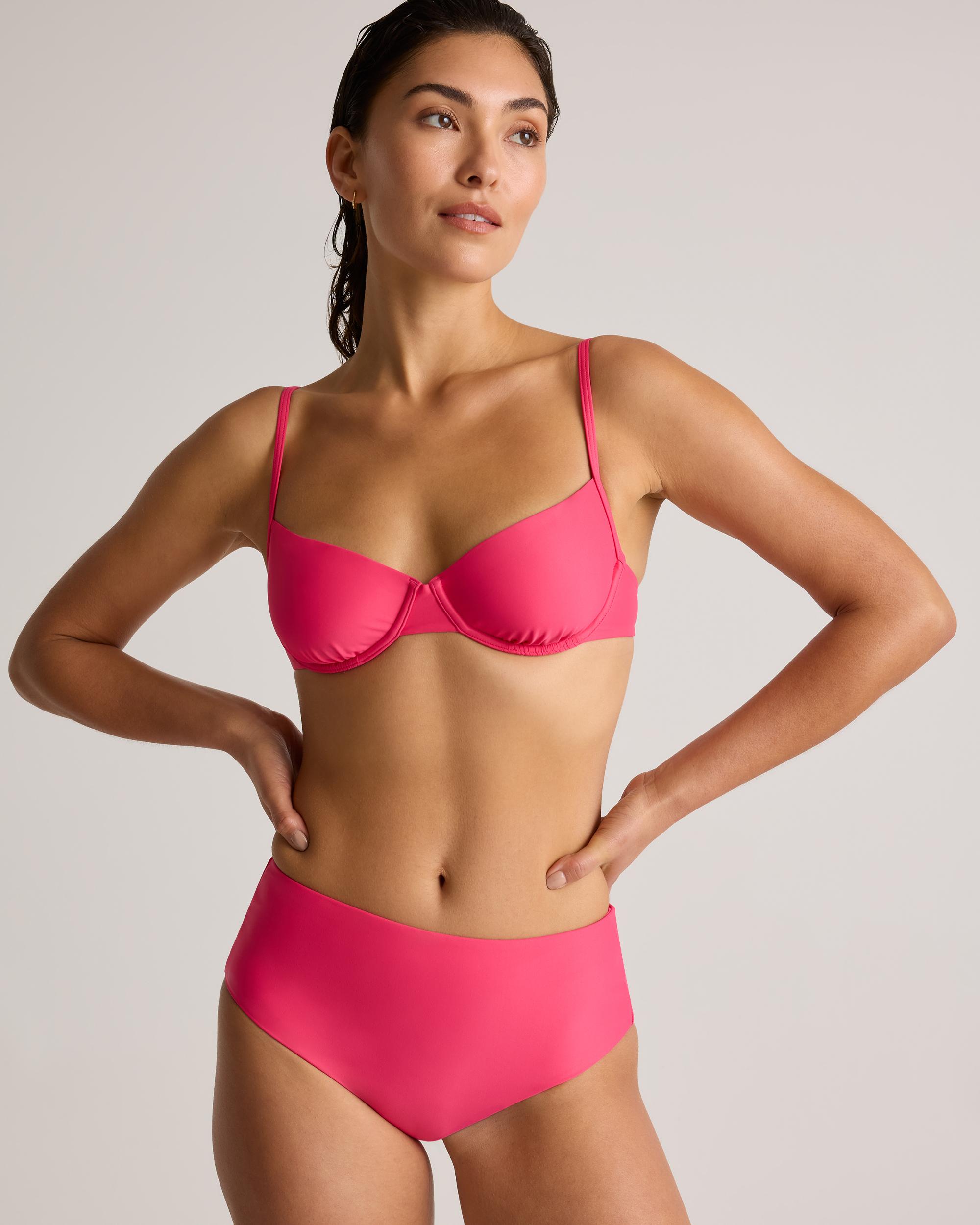 Quince | Women's Italian Demi Bikini Top 78% Recycled Polyamide, 22% Spandex Product Image