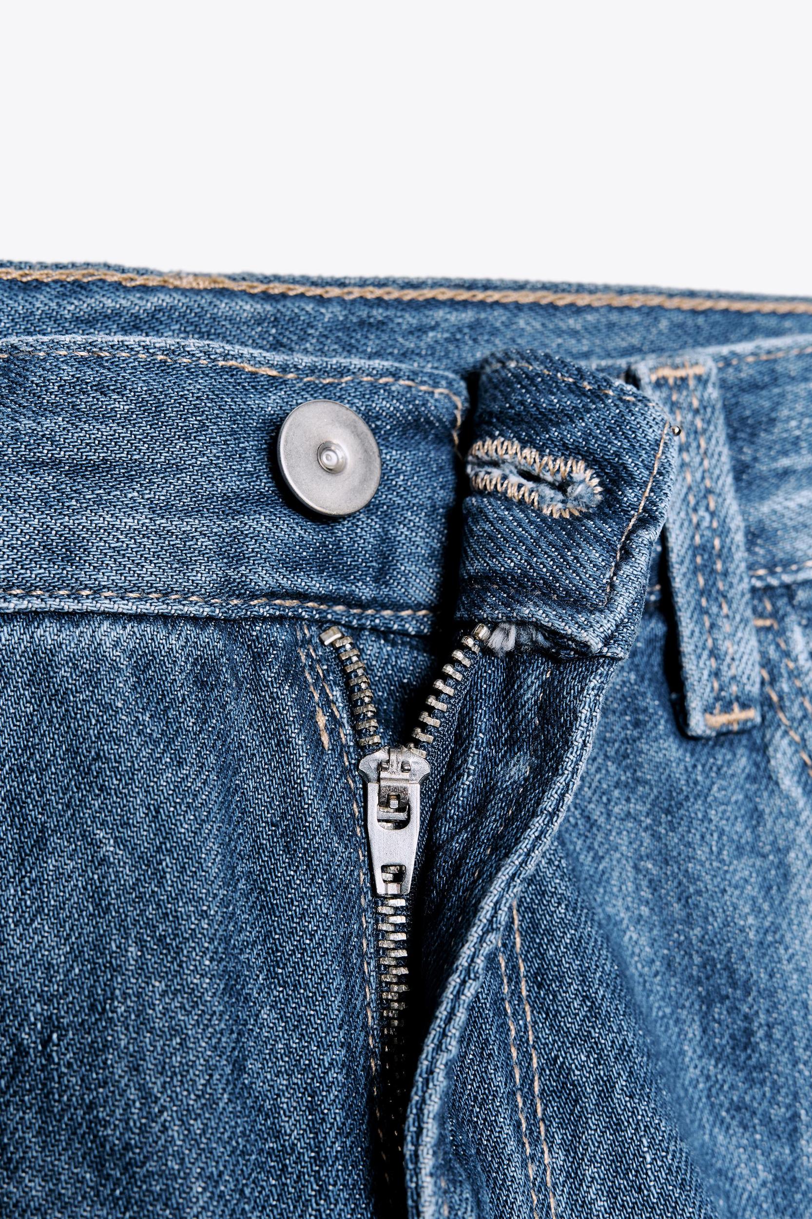 TRF MID-RISE STRAIGHT BAGGY JEANS Product Image