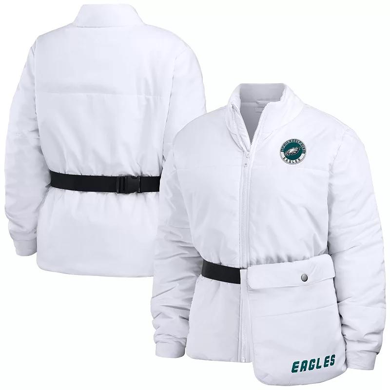 Women's WEAR by Erin Andrews White Dallas Cowboys Packaway Full-Zip Puffer Jacket,  Product Image