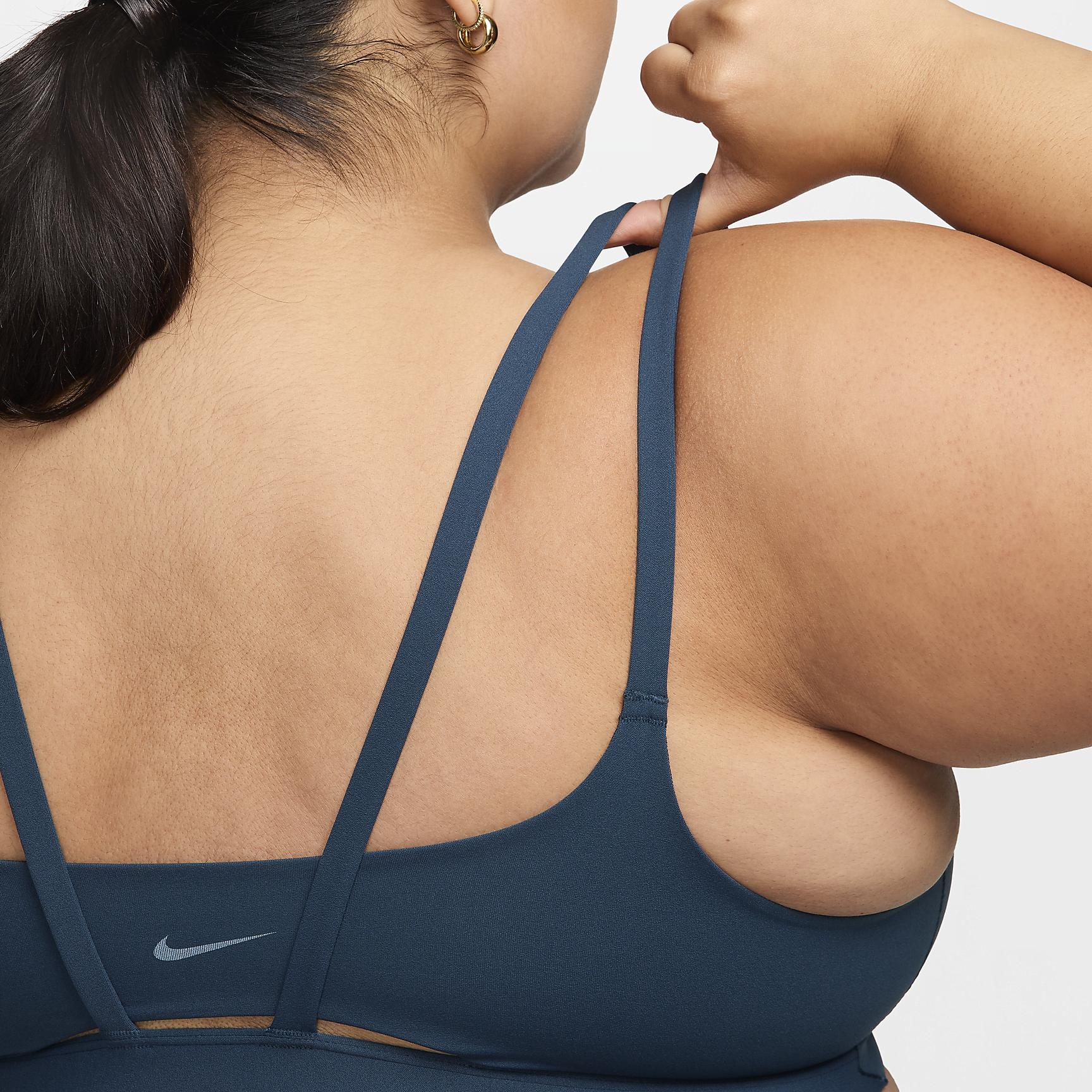 Nike Womens Zenvy Strappy Light-Support Padded Sports Bra (Plus Size) | DQ2810-478 Product Image