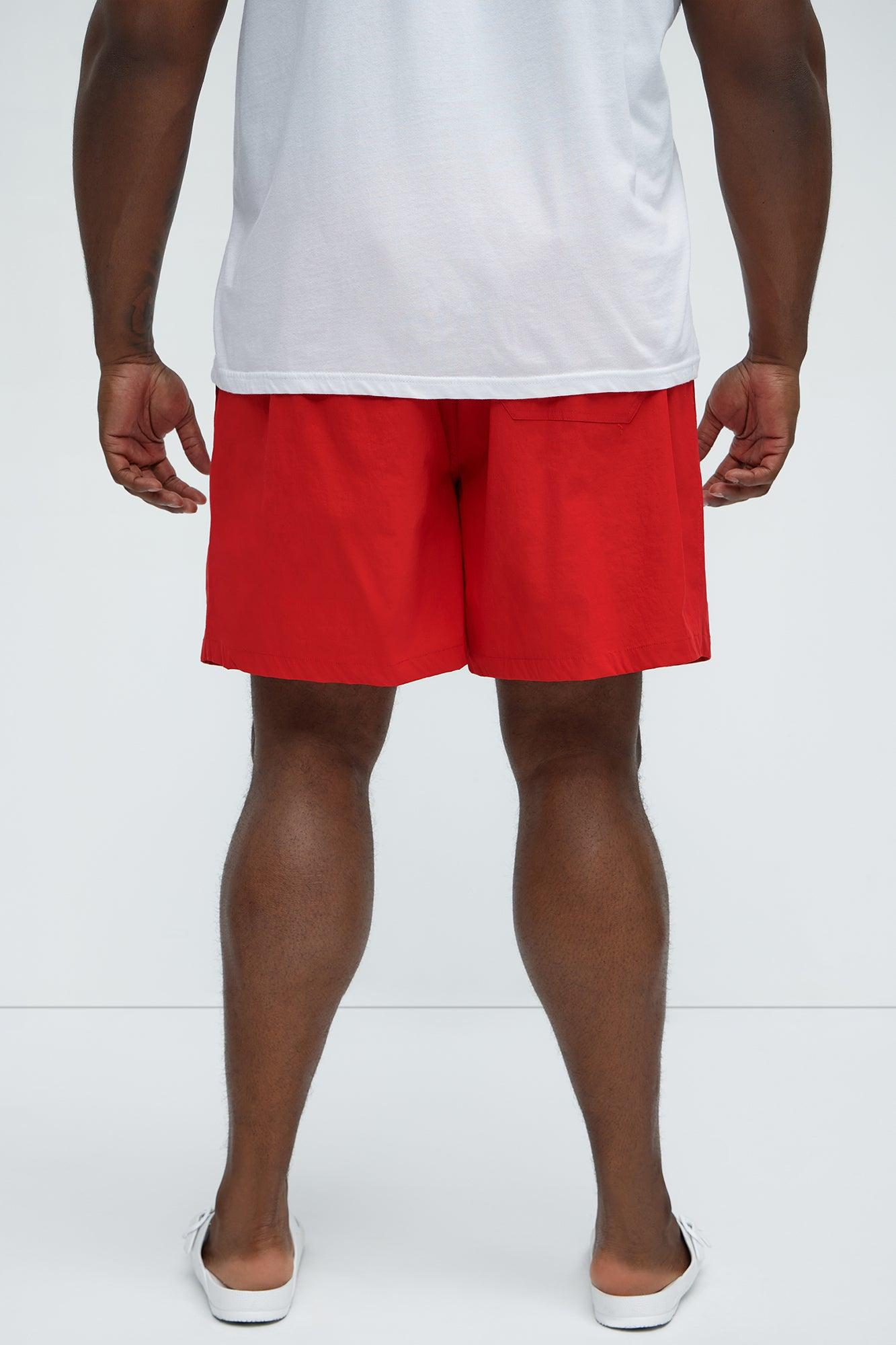 Montez Stretch Swim Trunk Classic - Brick Red Product Image