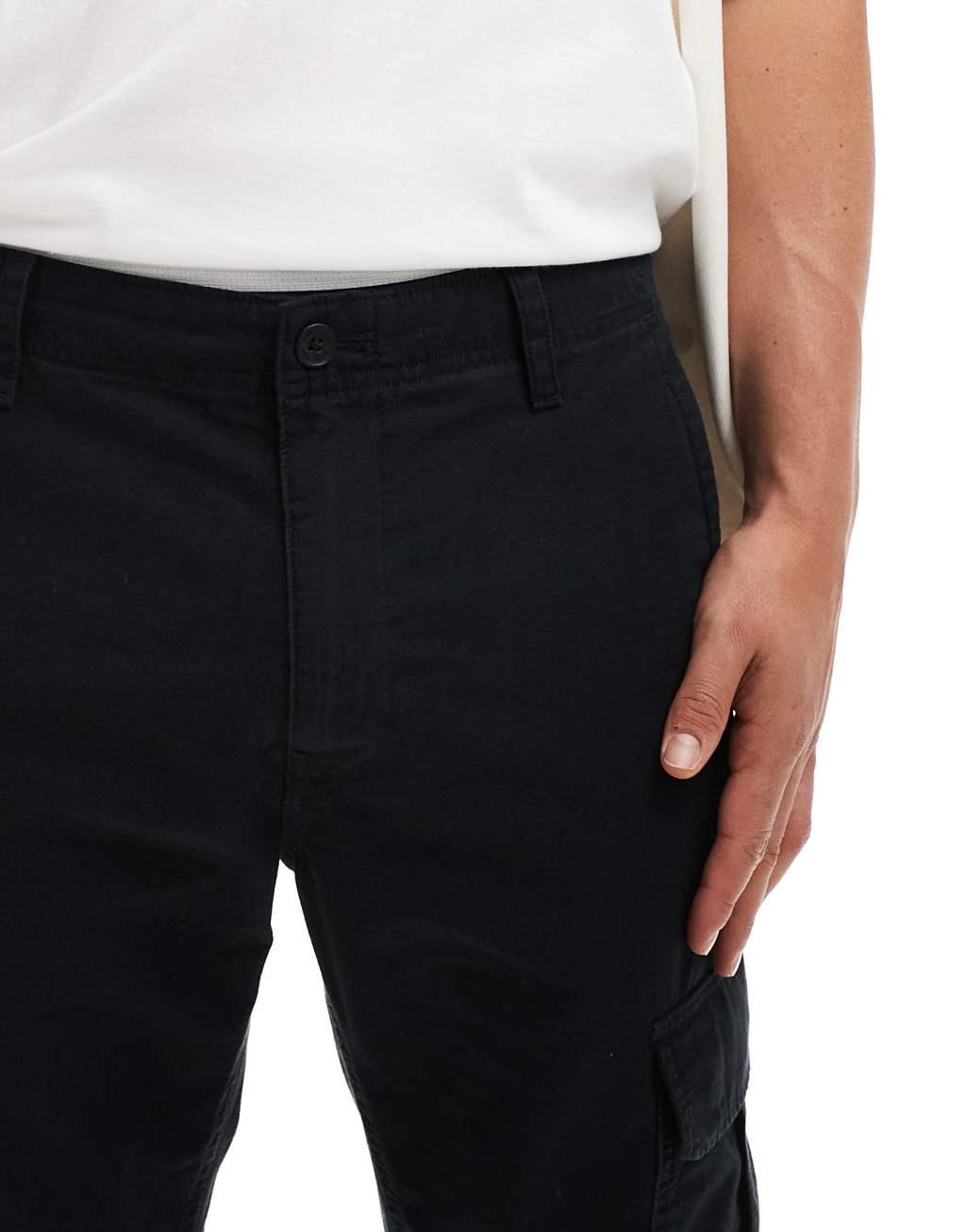 Tommy Jeans Ryan ripstop cargo pants in black Product Image