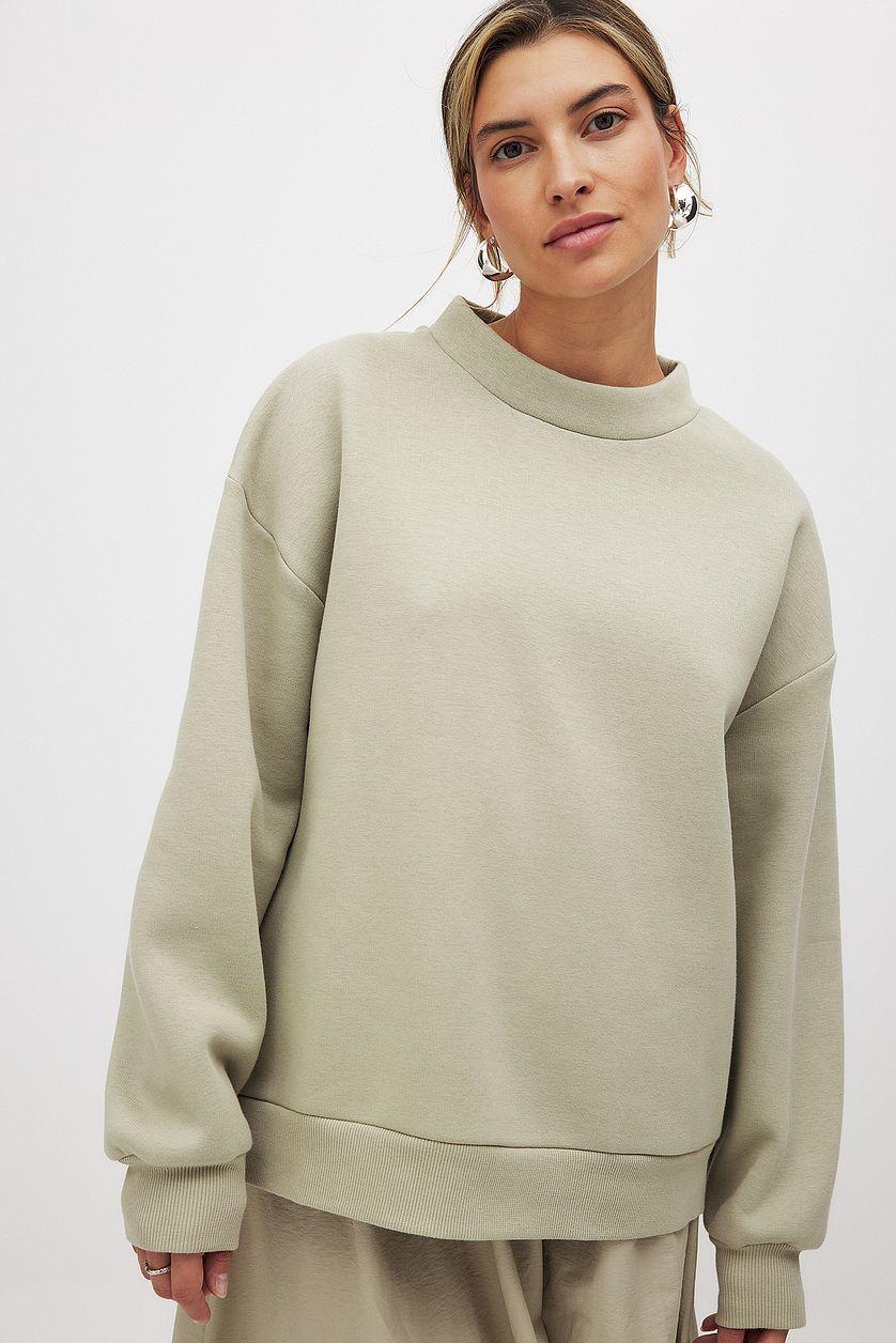 High Neck Detail Sweatshirt Product Image