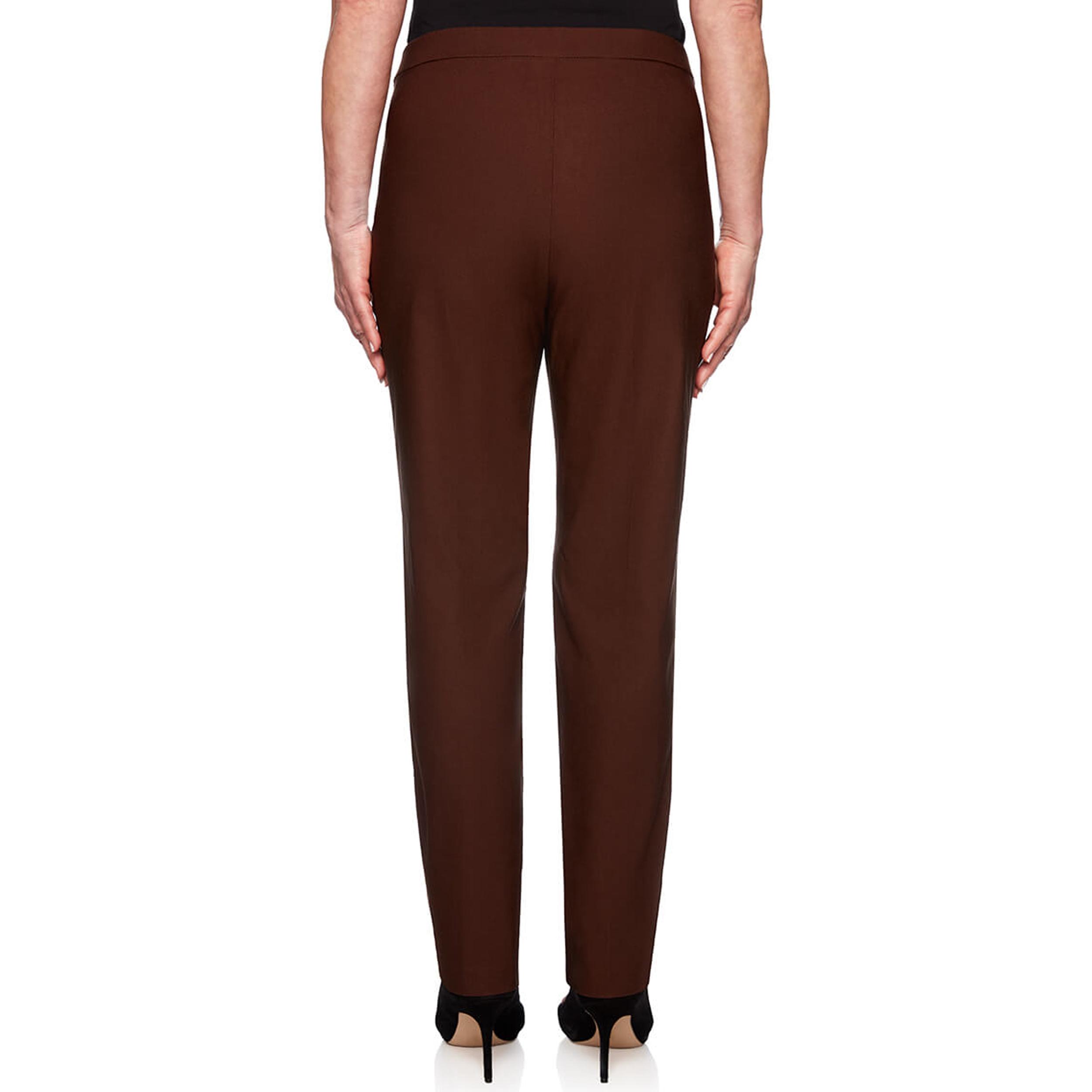 Alfred Dunner Petite Classic Allure Fit Proportioned Pant with Elastic Comfort Waistband Average Length Product Image