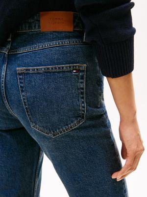 Dark Wash Mid-Rise Straight Jean Product Image