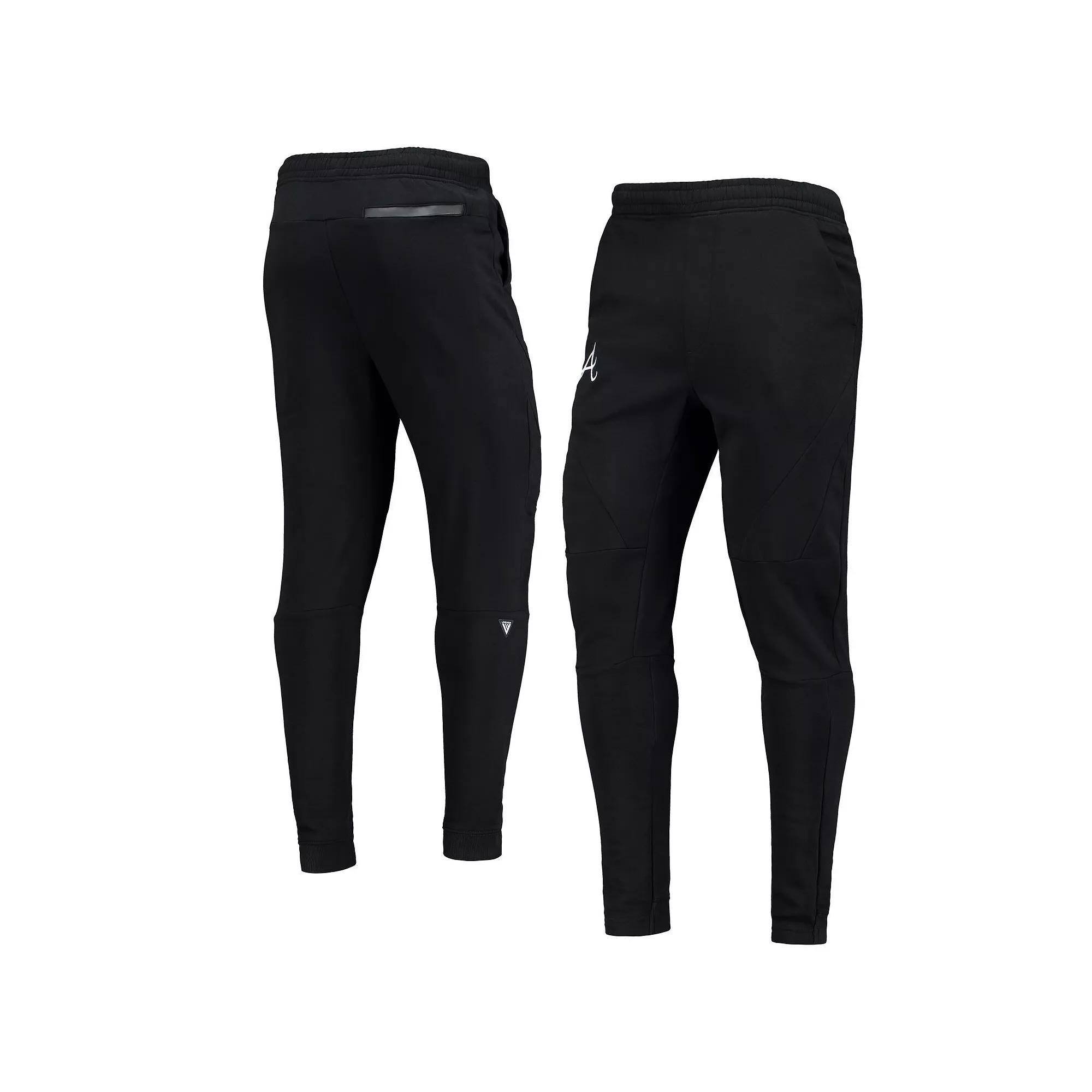 Men's Levelwear Black Atlanta Braves Tempo 22 Fleece Pants, Size: 2XL Product Image