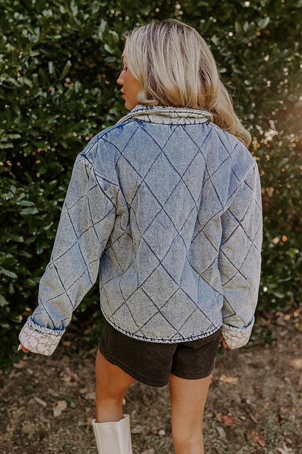 Woodland Walks Denim Quilted Jacket Product Image