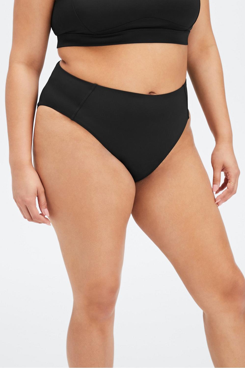 Fabletics Sporty Swim Brief Womens black Size S Product Image