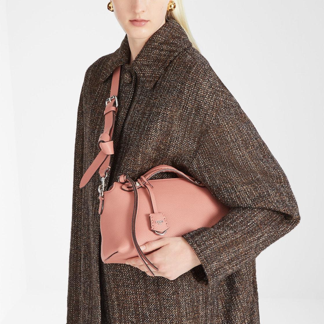 By The Way Selleria MediumPowder pink Selleria bag with 192 hand-sewn topstitches Product Image