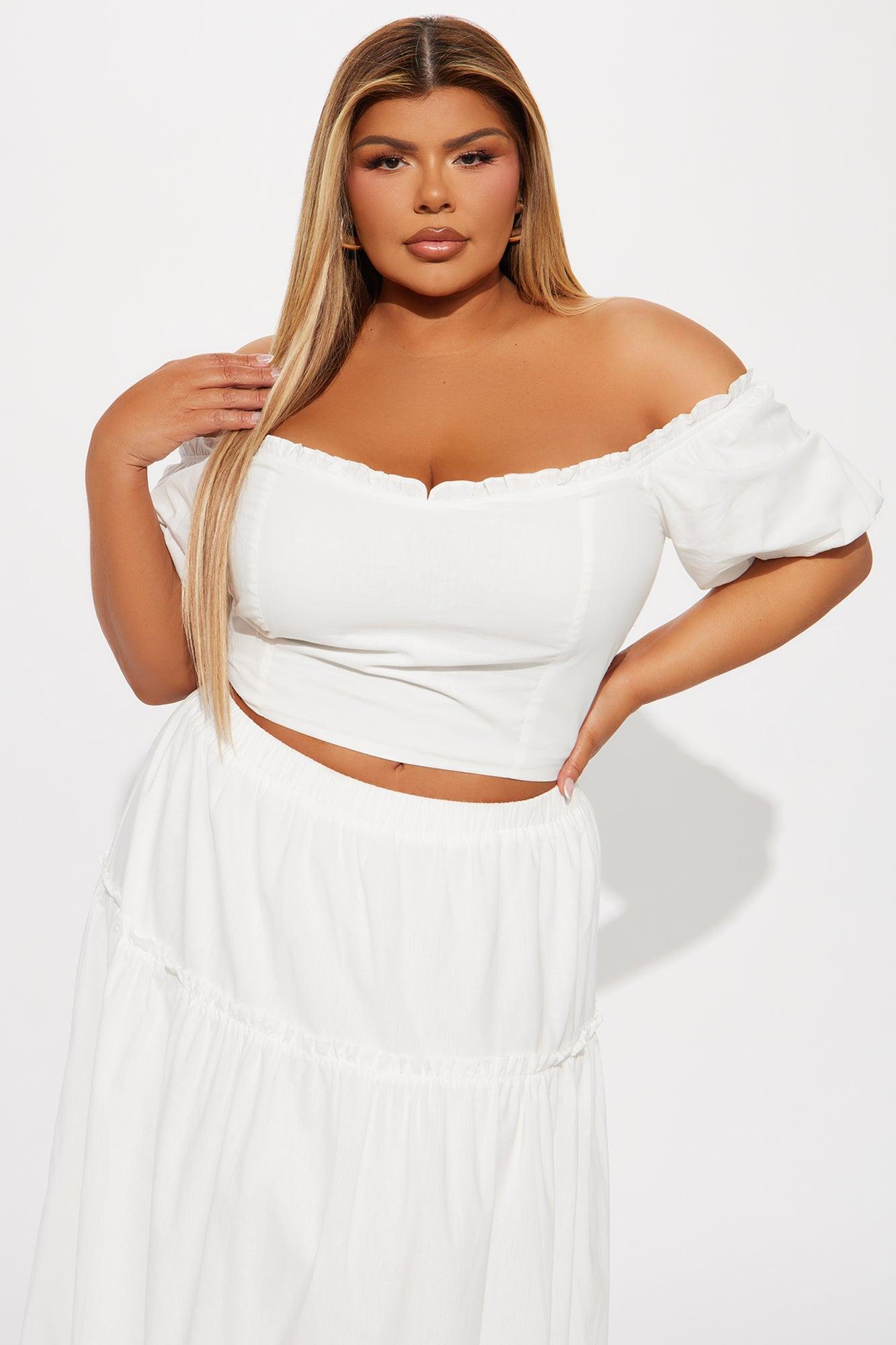 Melissa Maxi Skirt Set - White Product Image