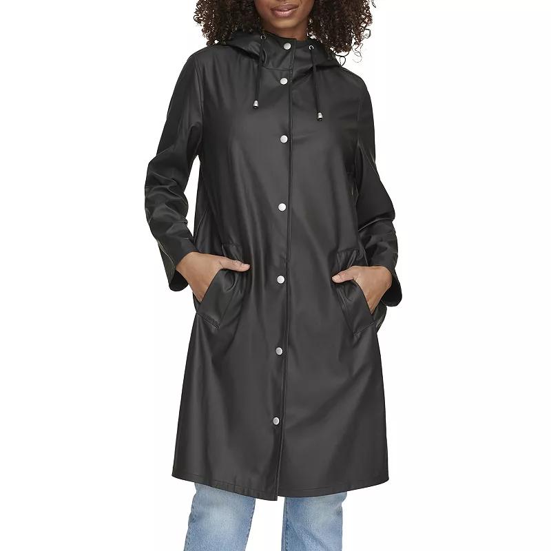 Plus Size Levi's® Rubberized Rain Jacket, Women's, Size: 1XL, Blue Product Image