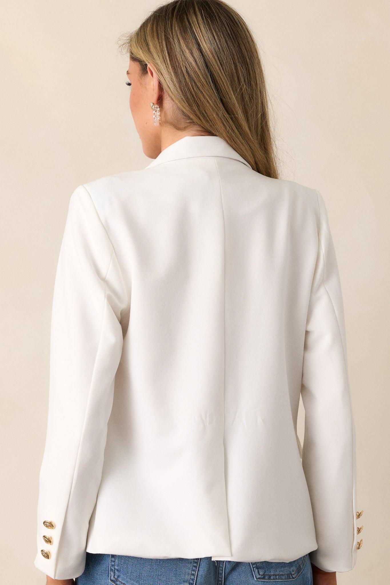 Everything I Want White Blazer Product Image