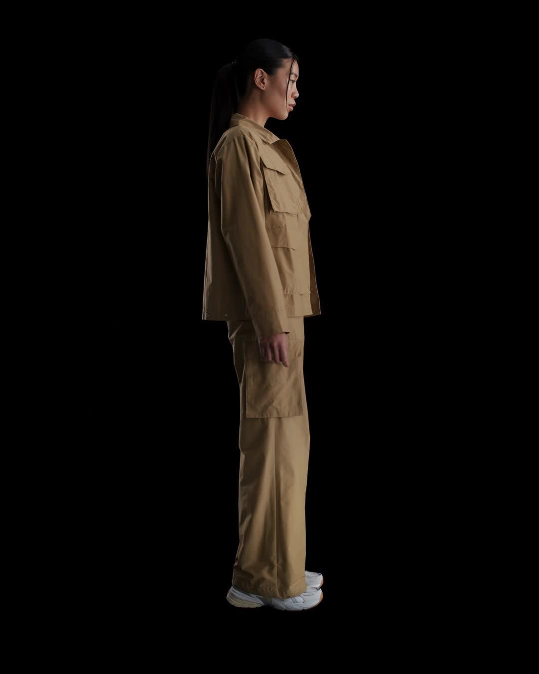 Nike Womens Nike NSW EVRTHNG Woven Mid Rise Cargo Pants - Womens Parachute Beige/White Product Image