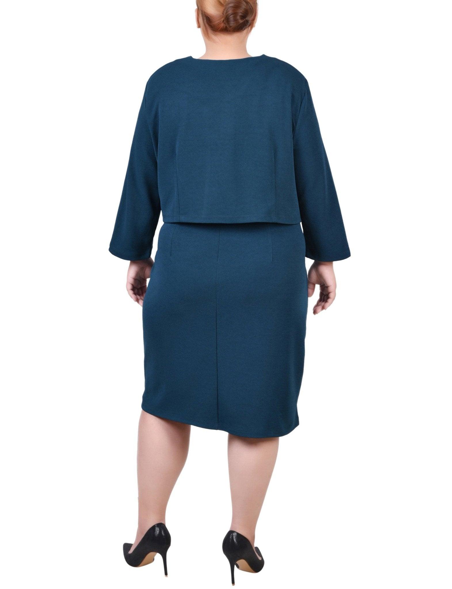 Mallard 2 Piece Colorblocked Dress Set - Plus Product Image