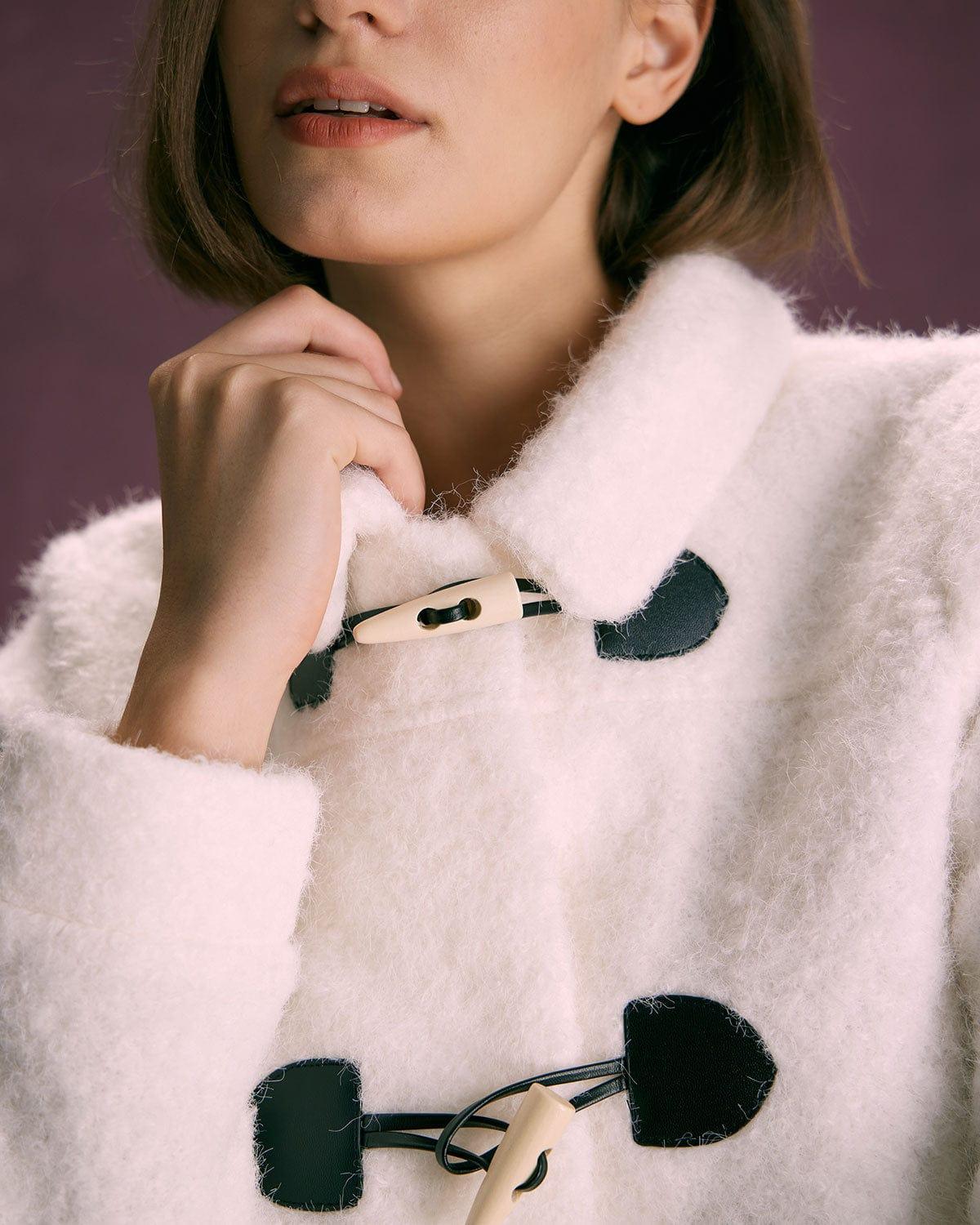The White Horn Button Long Sleeve Jacket Product Image