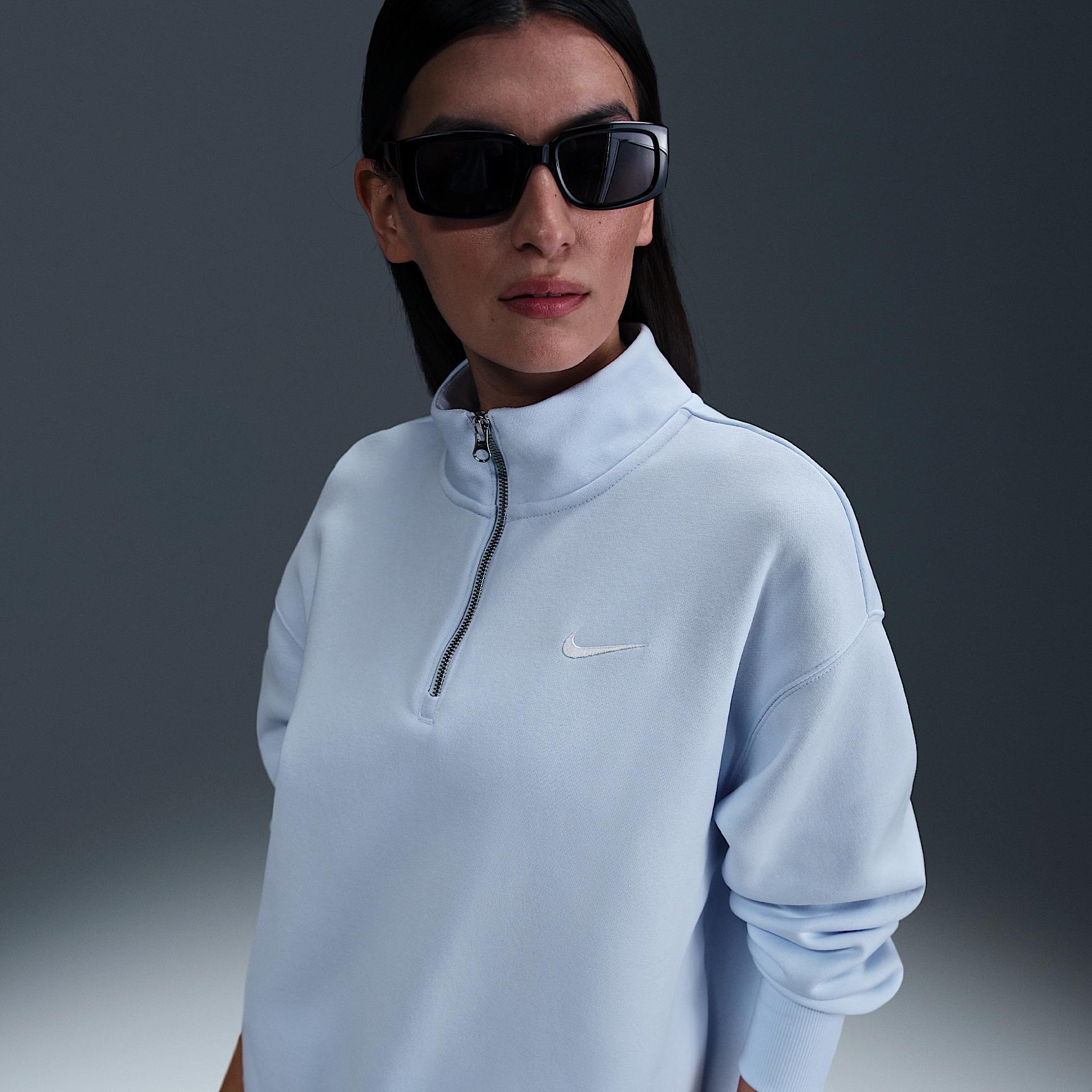 Nike Sportswear Phoenix Fleece Women's Oversized 1/4-Zip Long Sweatshirt Product Image
