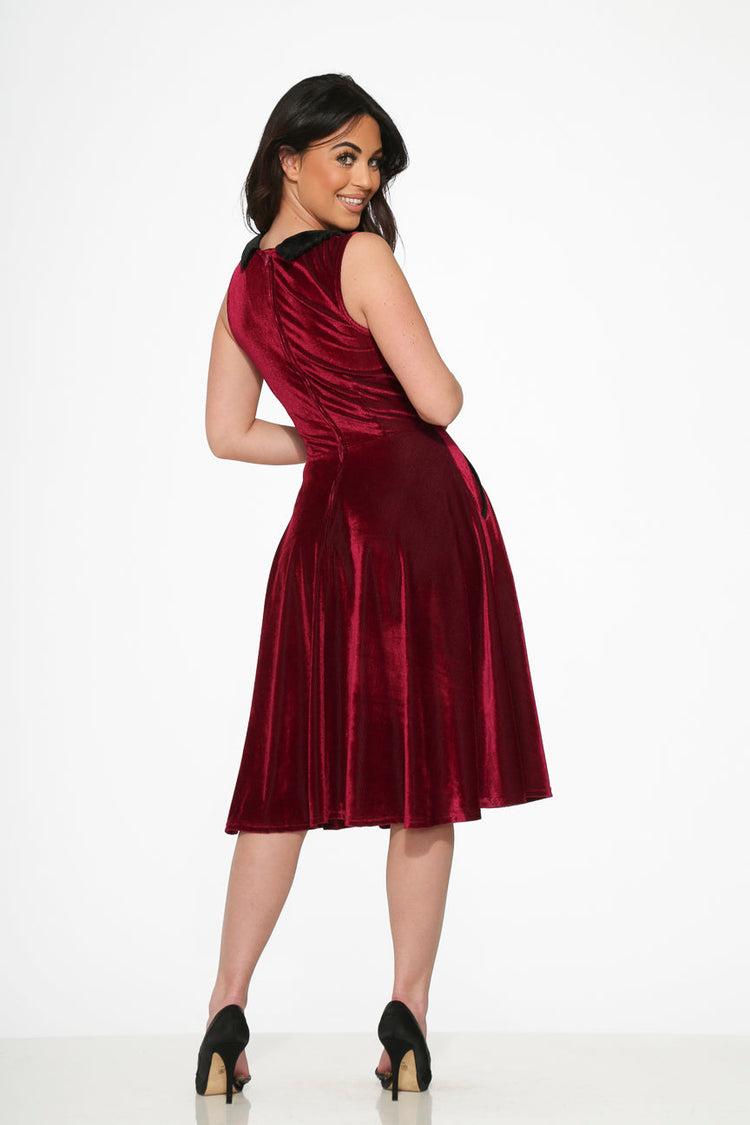 Purple Kurtroy with Black Collor Swing Dress Product Image